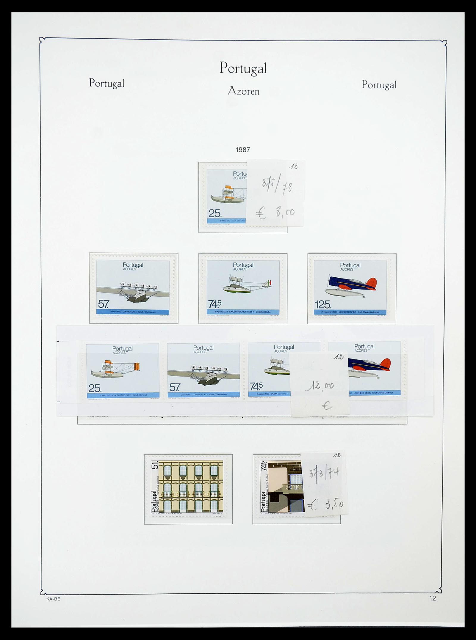 34646 038 - Stamp Collection 34646 Azores and Madeira 1980-2001.