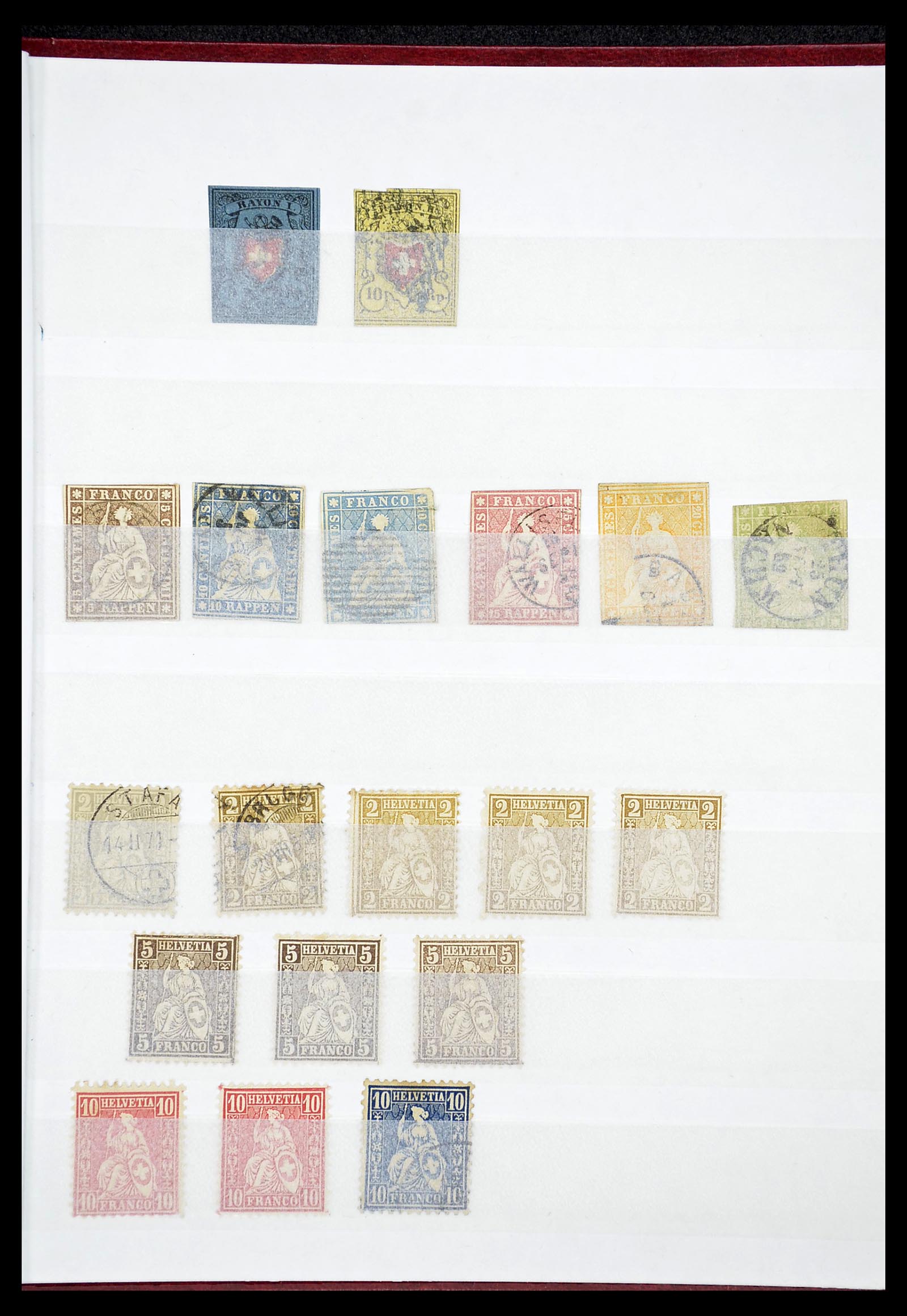 34647 001 - Postzegelverzameling 34647 Zwitserland 1851-1960.