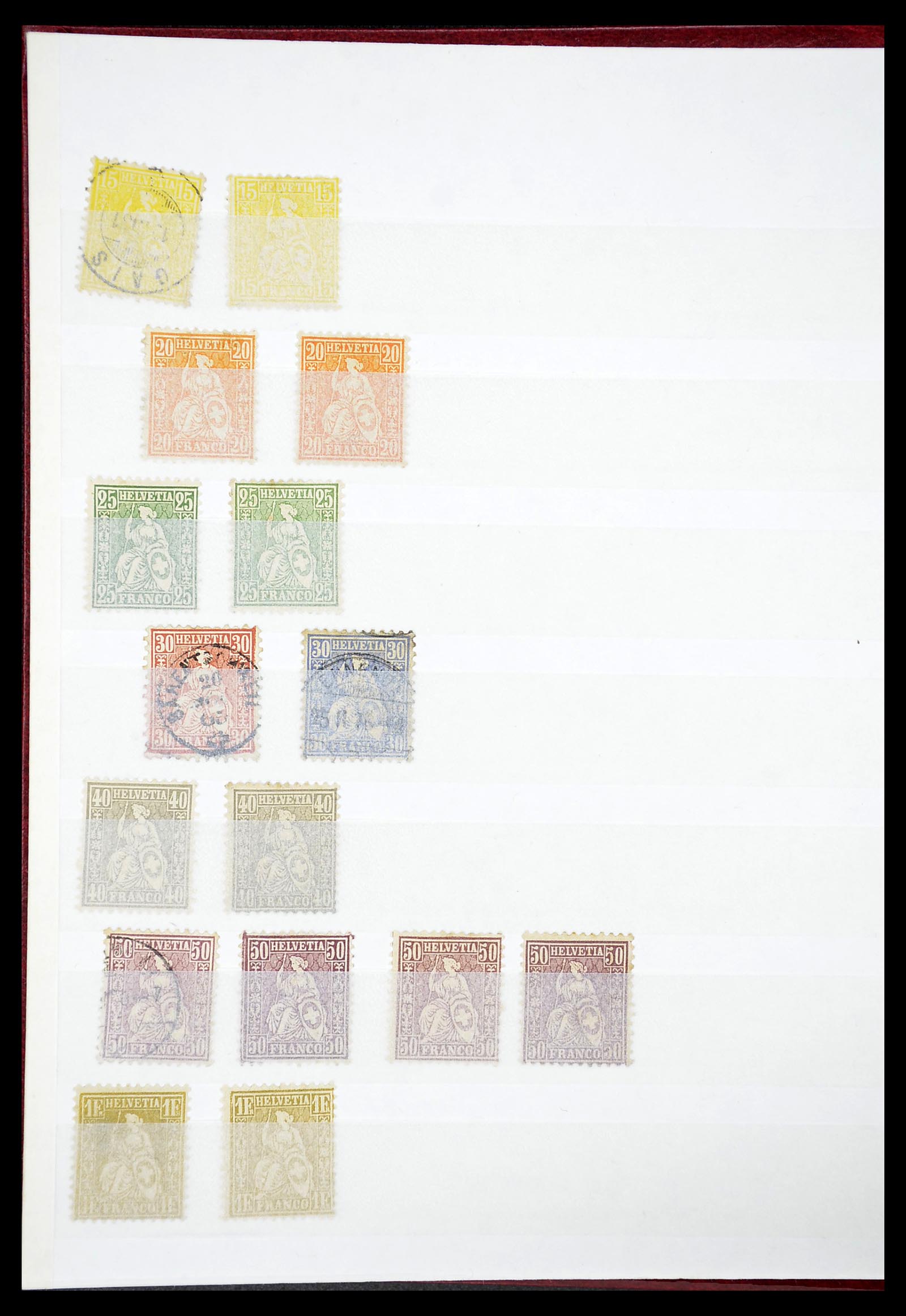 34647 002 - Postzegelverzameling 34647 Zwitserland 1851-1960.