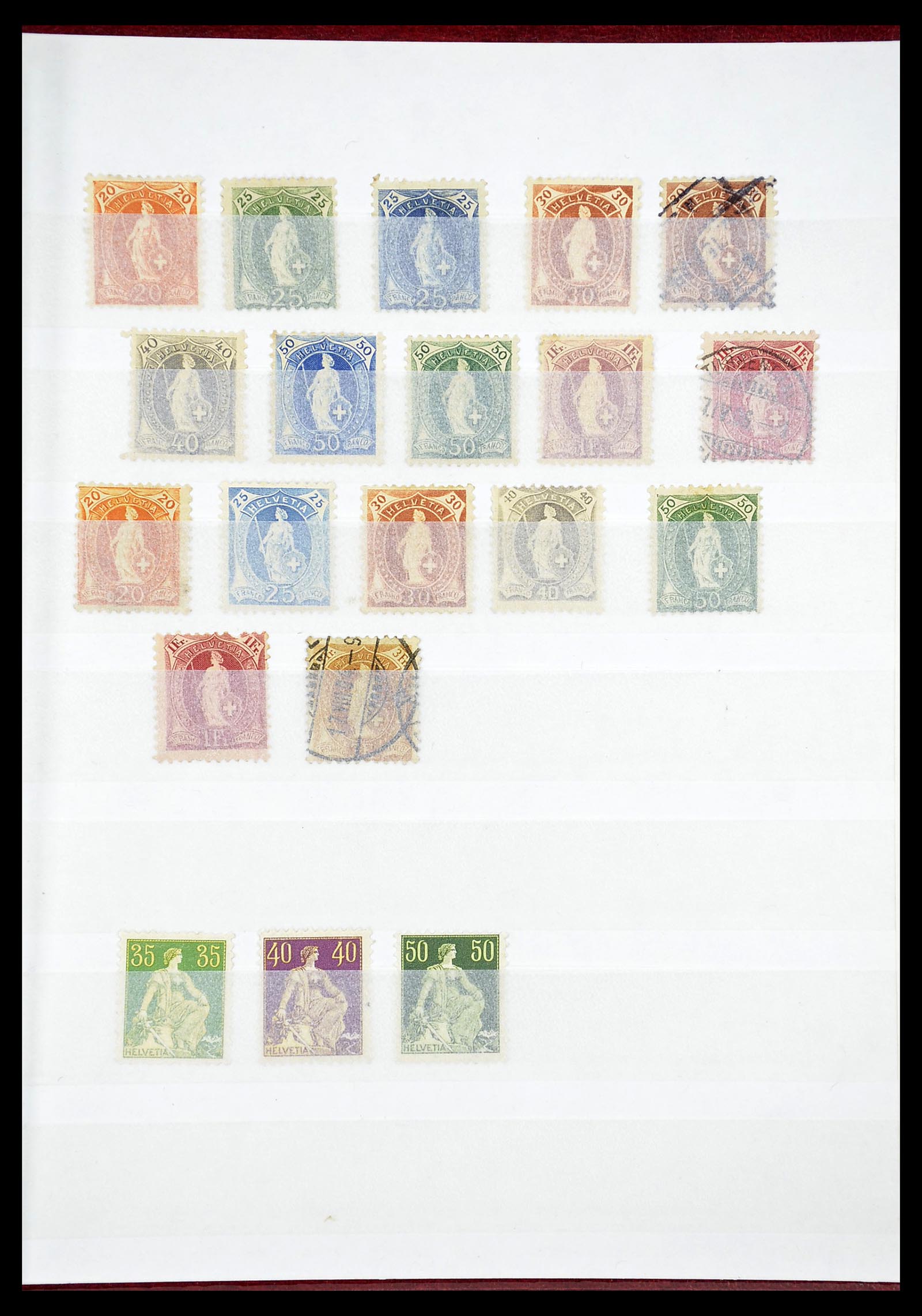 34647 003 - Postzegelverzameling 34647 Zwitserland 1851-1960.