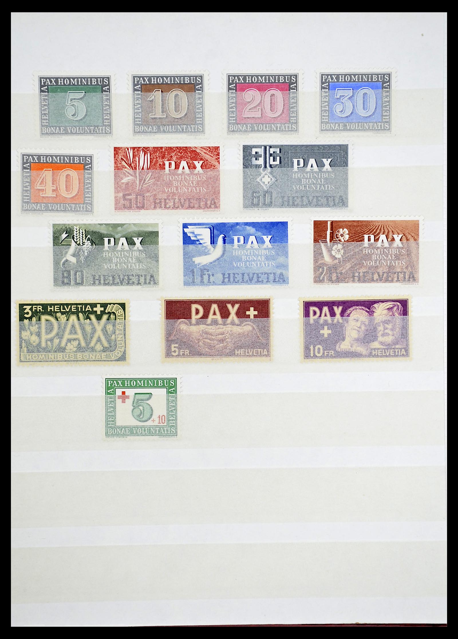 34647 010 - Stamp Collection 34647 Switzerland 1851-1960.
