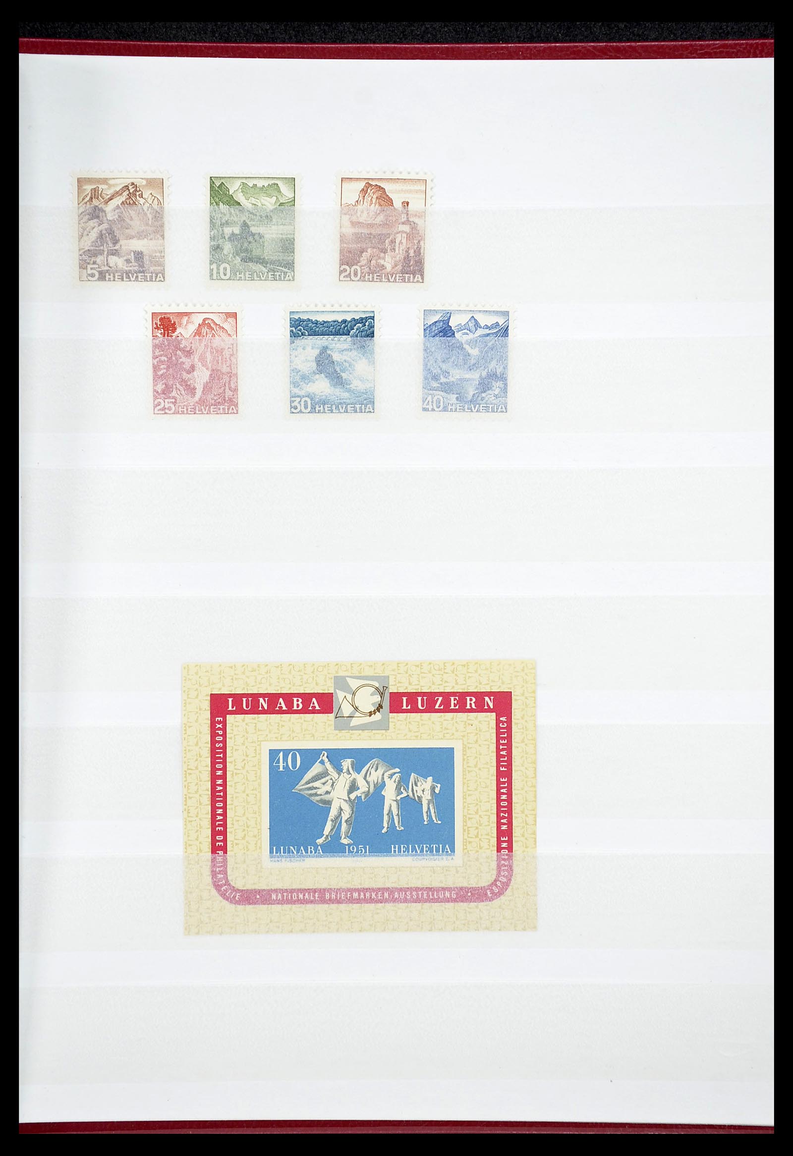 34647 013 - Postzegelverzameling 34647 Zwitserland 1851-1960.