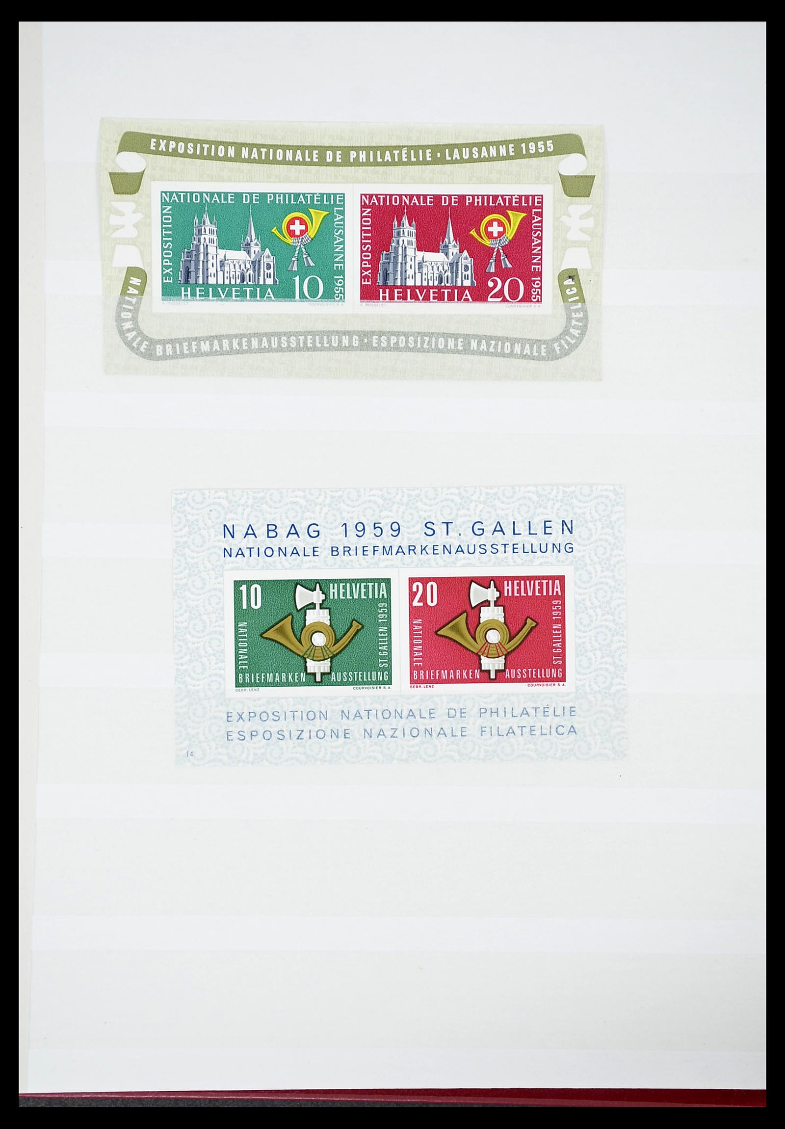 34647 014 - Postzegelverzameling 34647 Zwitserland 1851-1960.