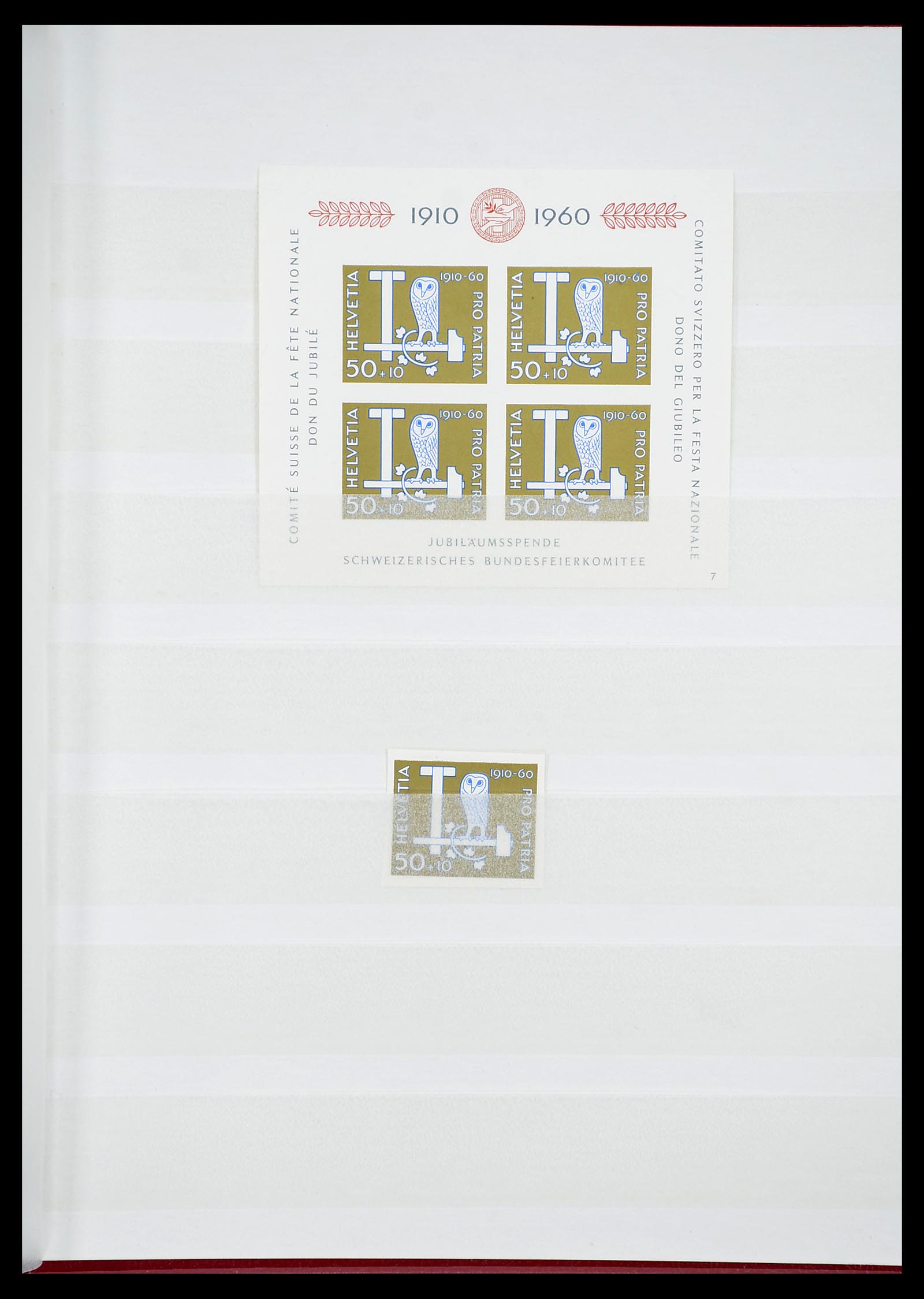 34647 015 - Postzegelverzameling 34647 Zwitserland 1851-1960.