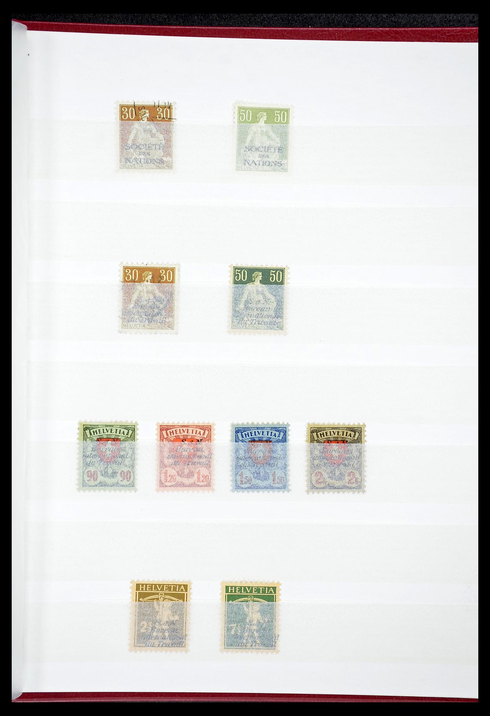 34647 017 - Postzegelverzameling 34647 Zwitserland 1851-1960.