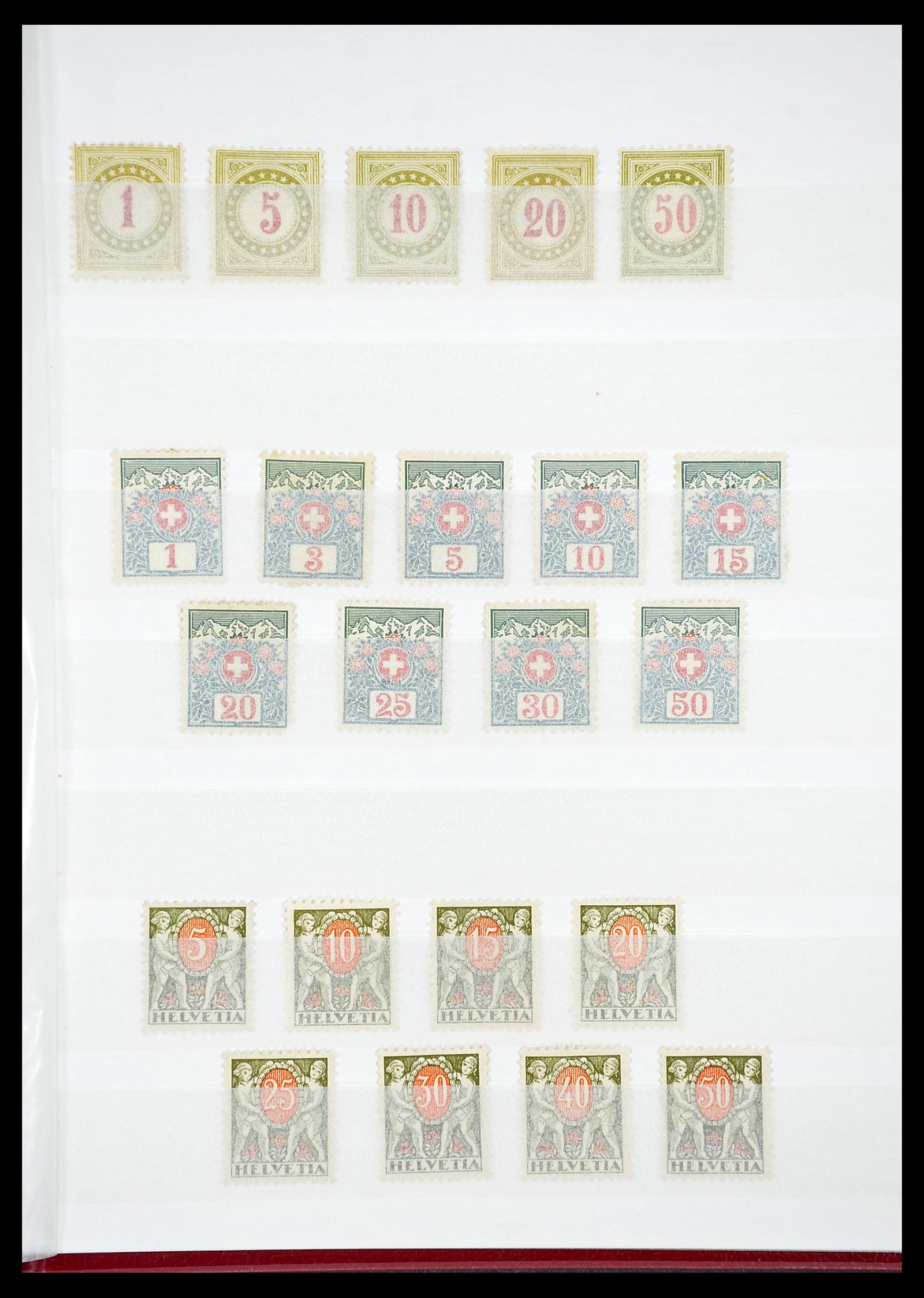 34647 019 - Postzegelverzameling 34647 Zwitserland 1851-1960.
