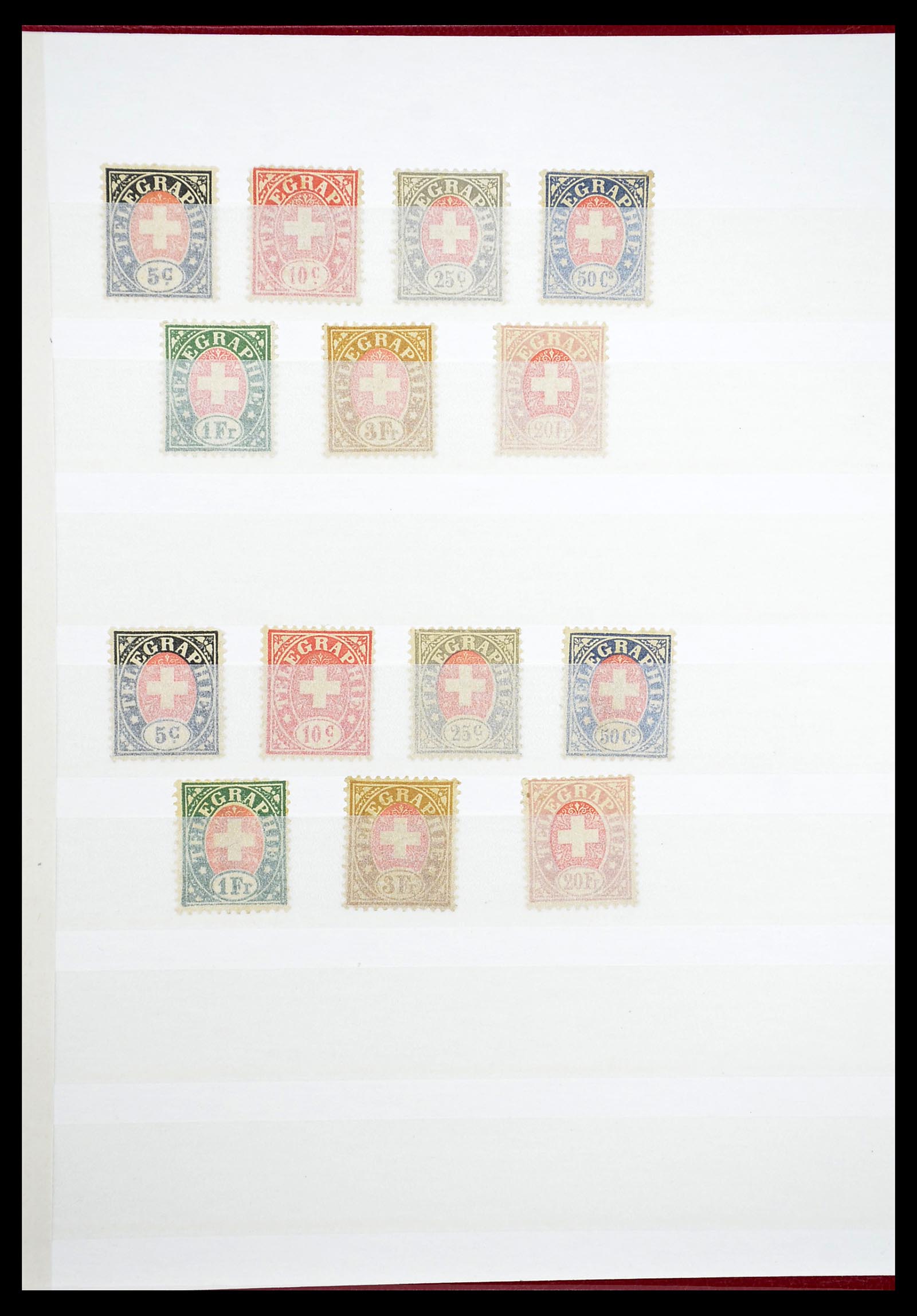 34647 020 - Postzegelverzameling 34647 Zwitserland 1851-1960.