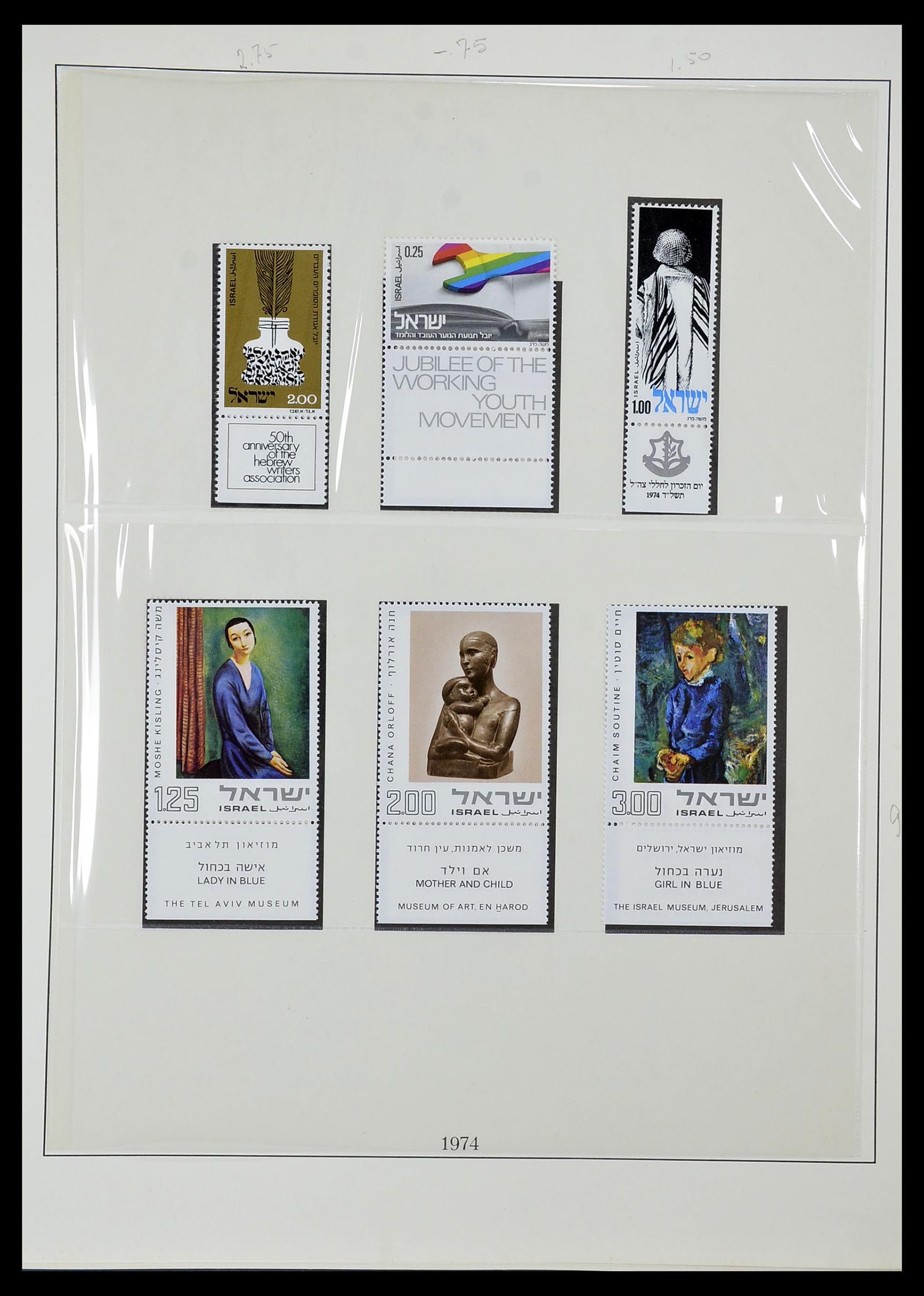 34648 079 - Postzegelverzameling 34648 Israël 1948-2015.