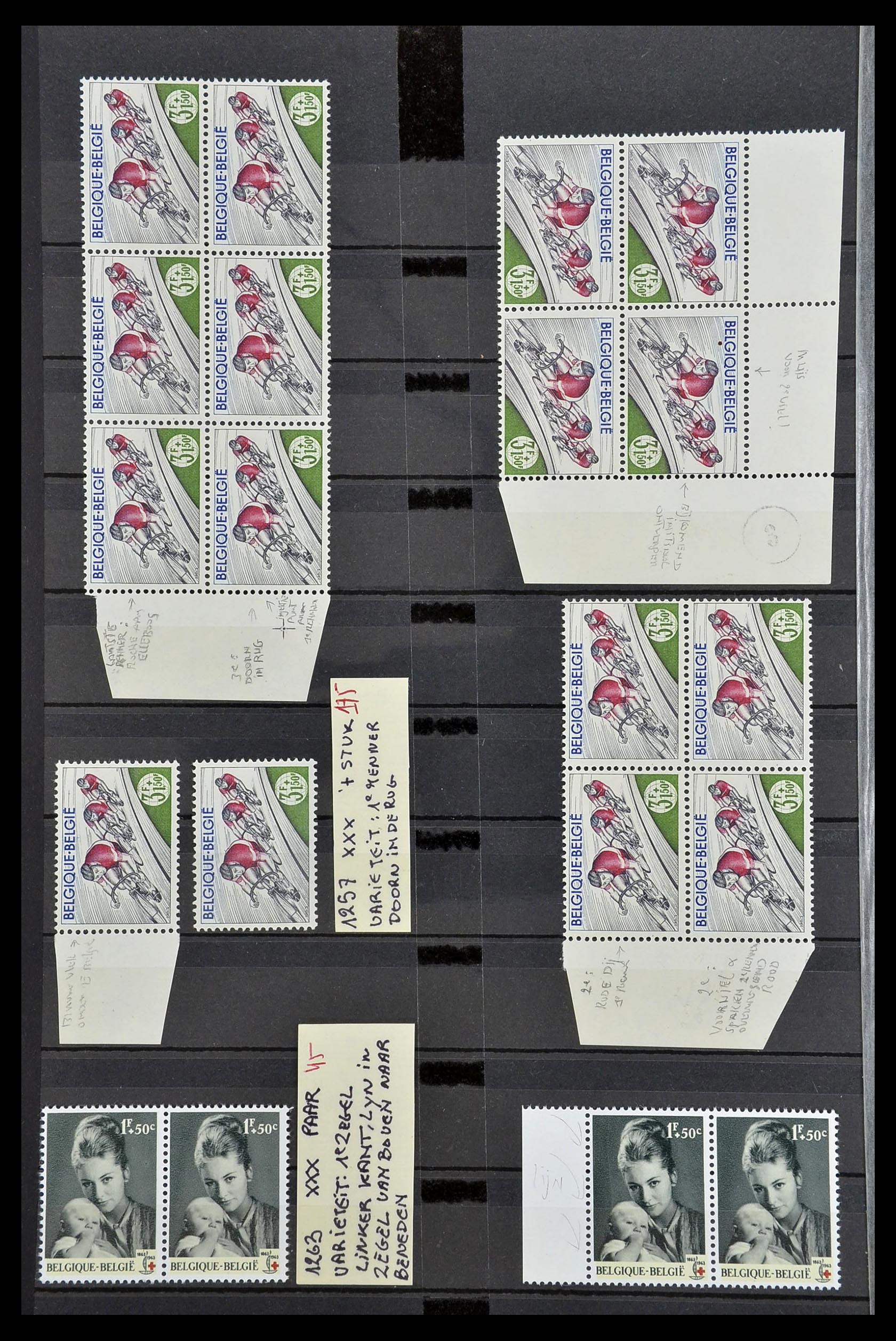 34649 020 - Stamp Collection 34649 Belgium varieties 1940-1971.