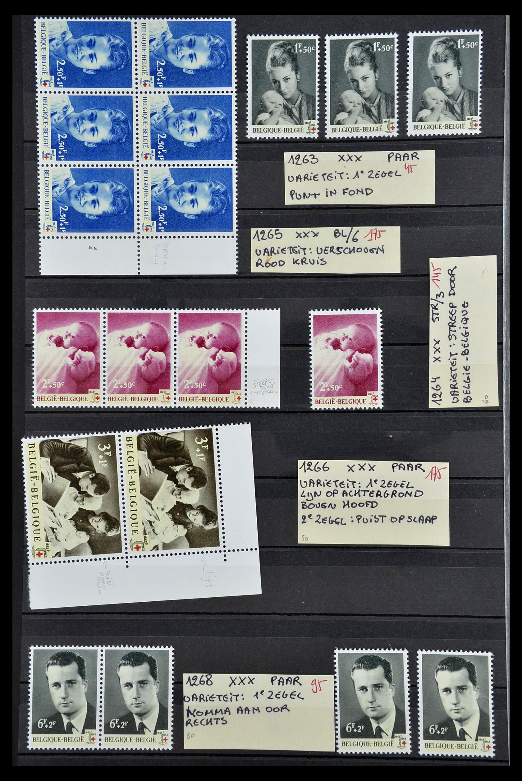 34649 022 - Stamp Collection 34649 Belgium varieties 1940-1971.