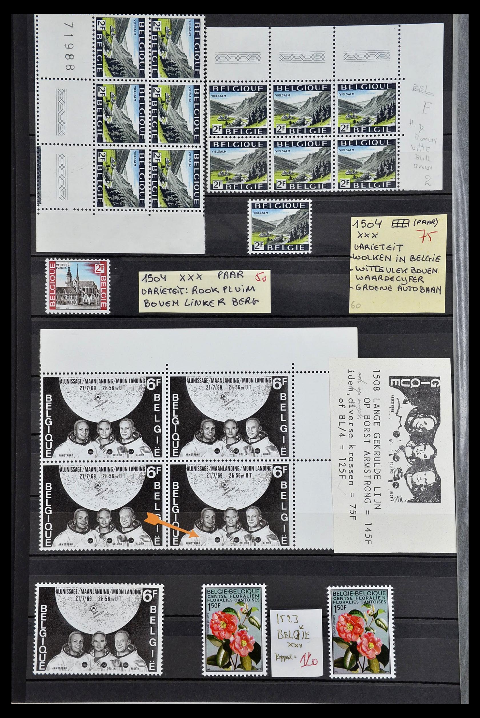34649 030 - Stamp Collection 34649 Belgium varieties 1940-1971.