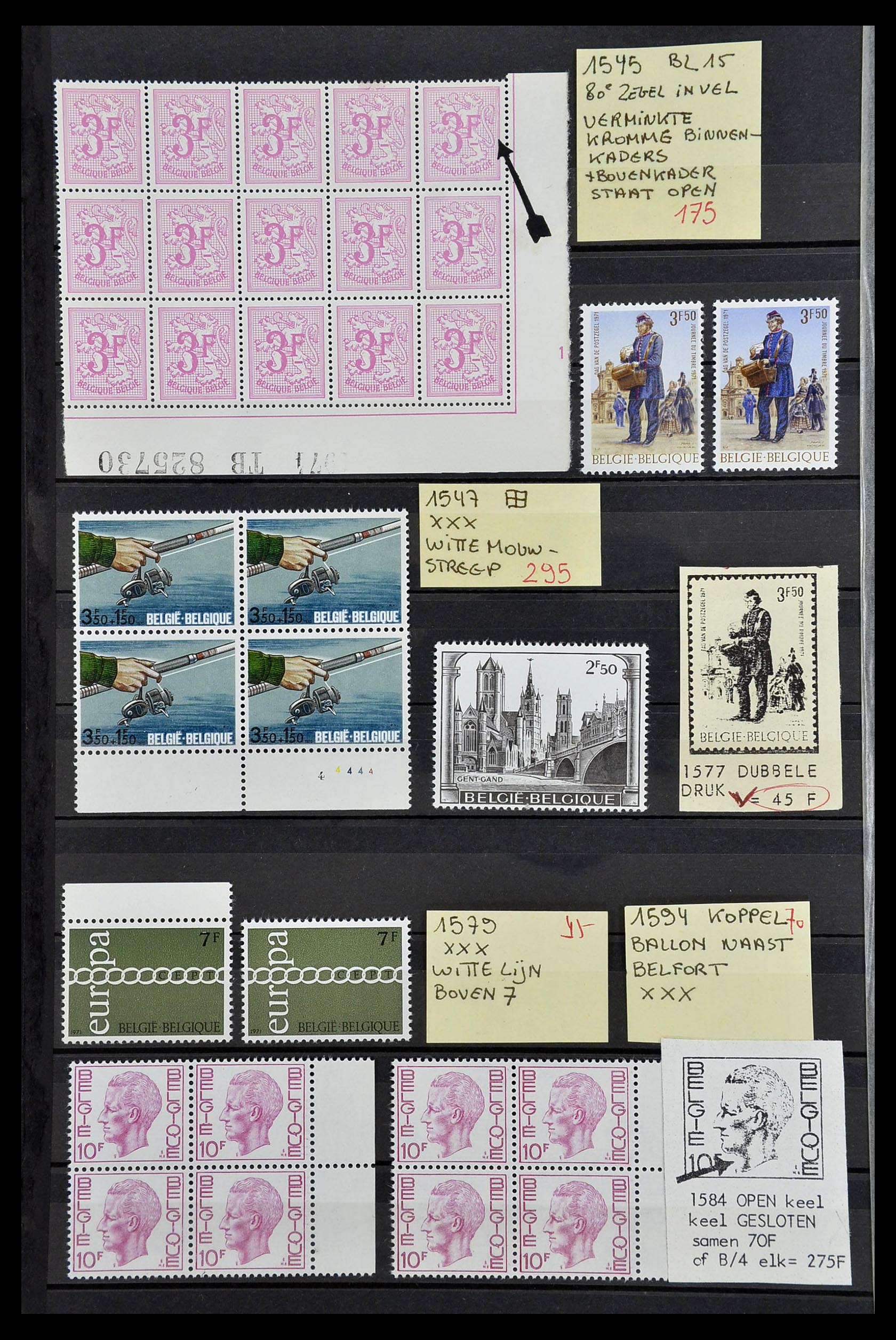34649 032 - Stamp Collection 34649 Belgium varieties 1940-1971.