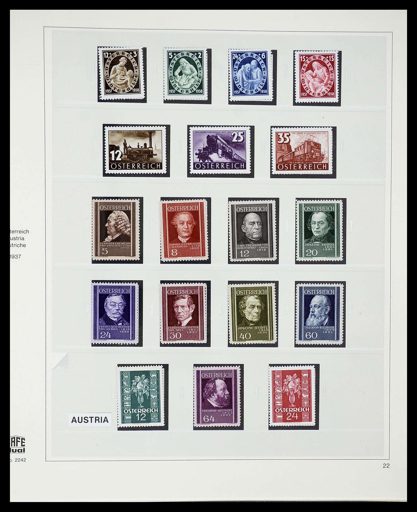 34650 072 - Stamp Collection 34650 Austria supercollection 1850-1959.