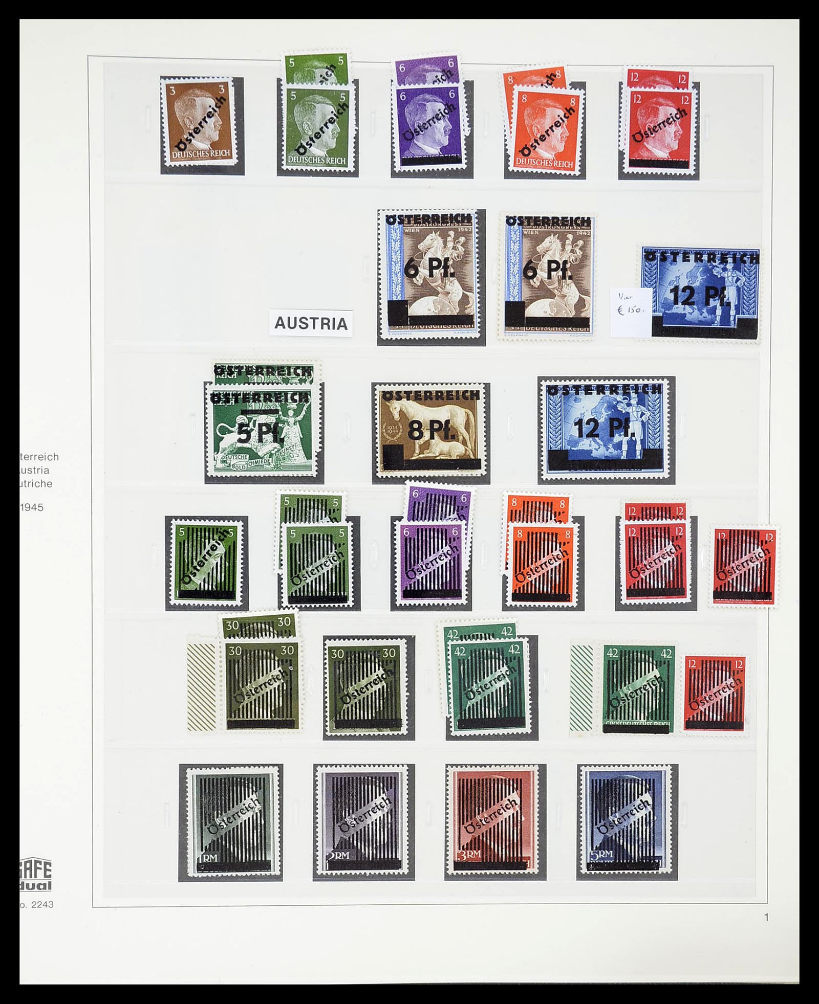 34650 073 - Stamp Collection 34650 Austria supercollection 1850-1959.