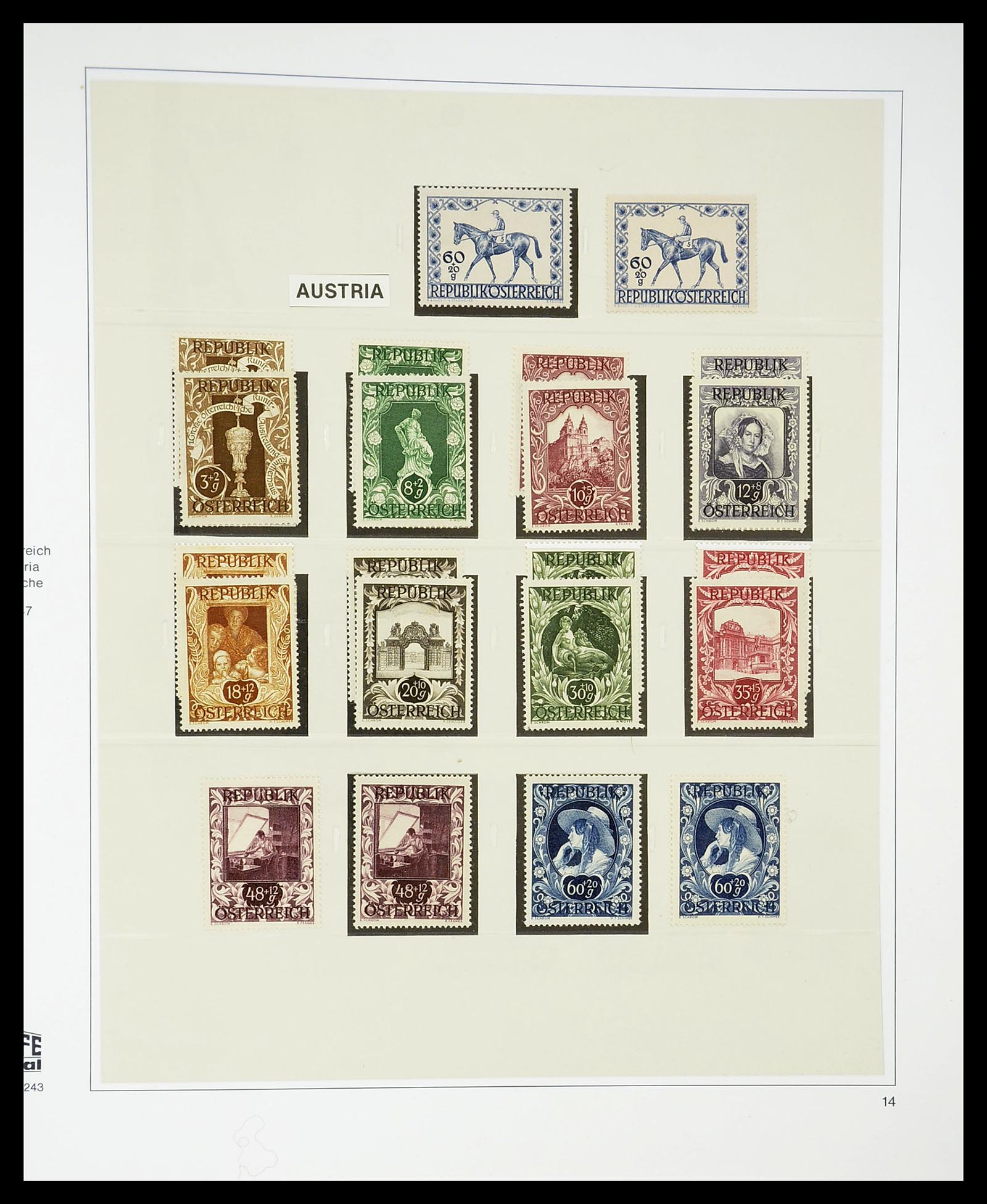 34650 088 - Stamp Collection 34650 Austria supercollection 1850-1959.