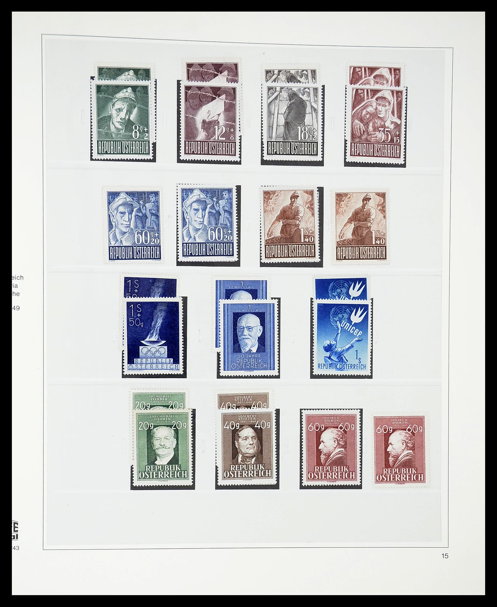 34650 089 - Stamp Collection 34650 Austria supercollection 1850-1959.