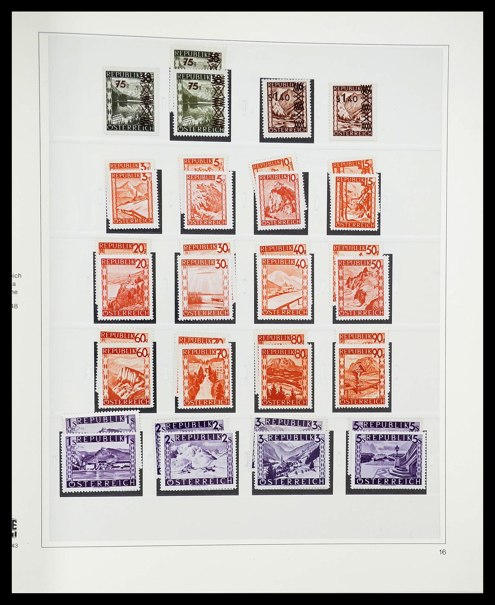 34650 090 - Stamp Collection 34650 Austria supercollection 1850-1959.