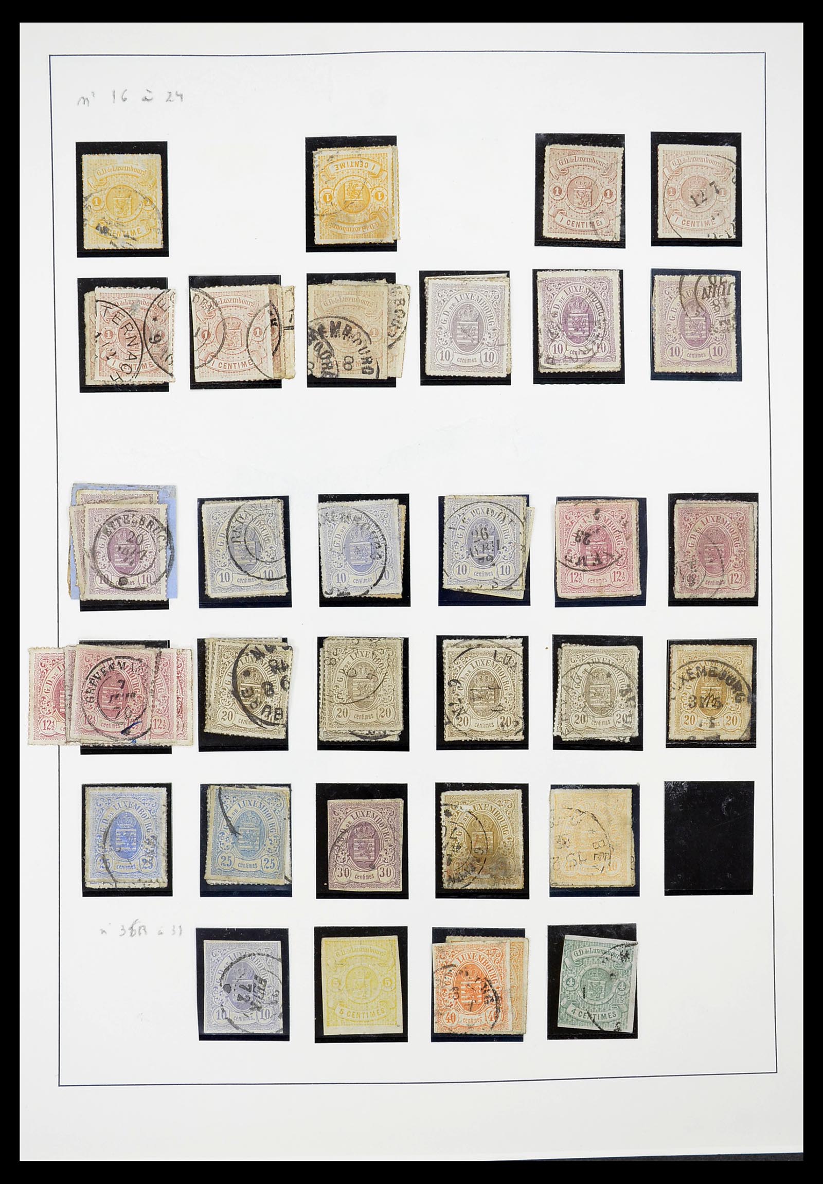 34651 003 - Postzegelverzameling 34651 Luxemburg 1852-1980.