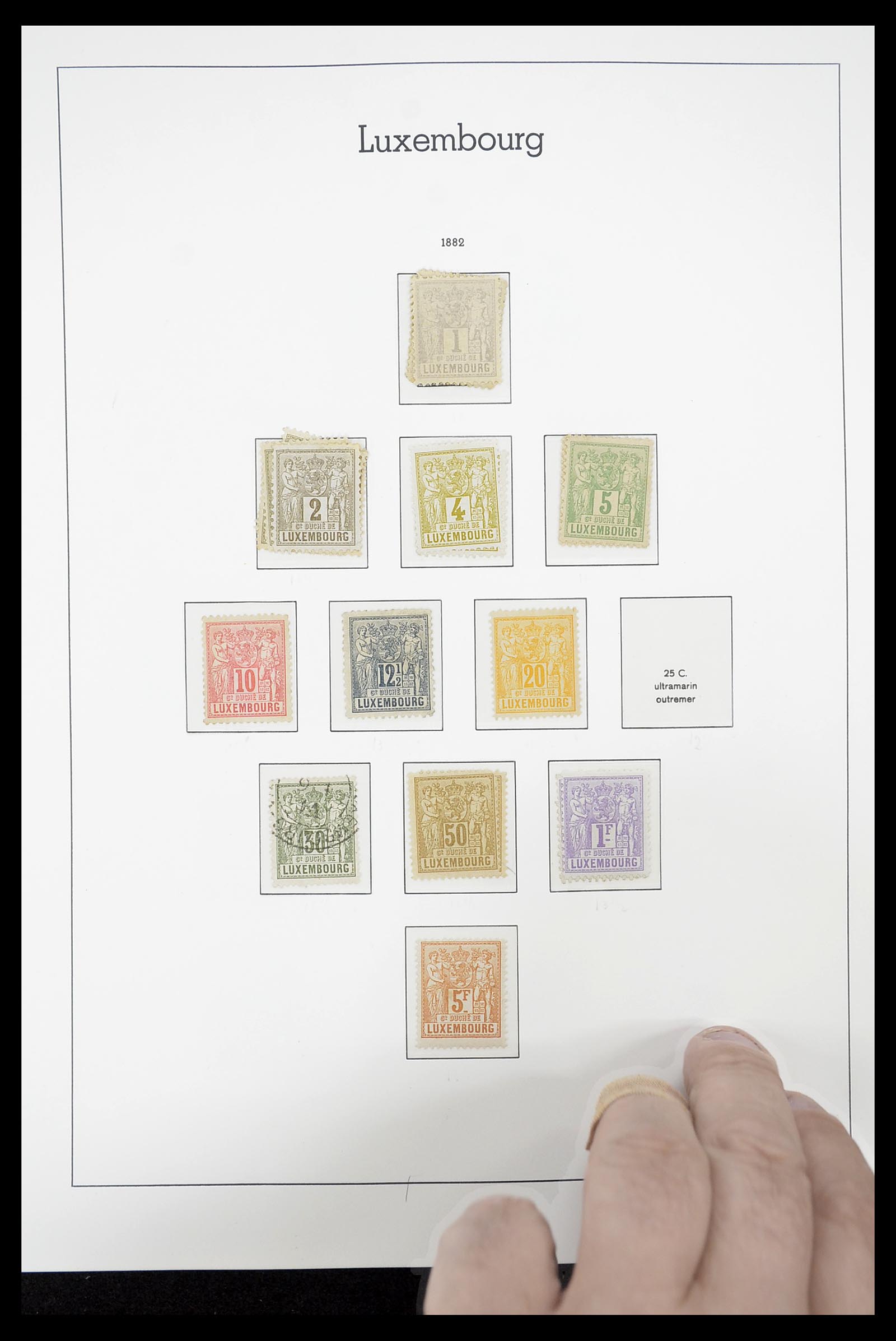 34651 004 - Postzegelverzameling 34651 Luxemburg 1852-1980.