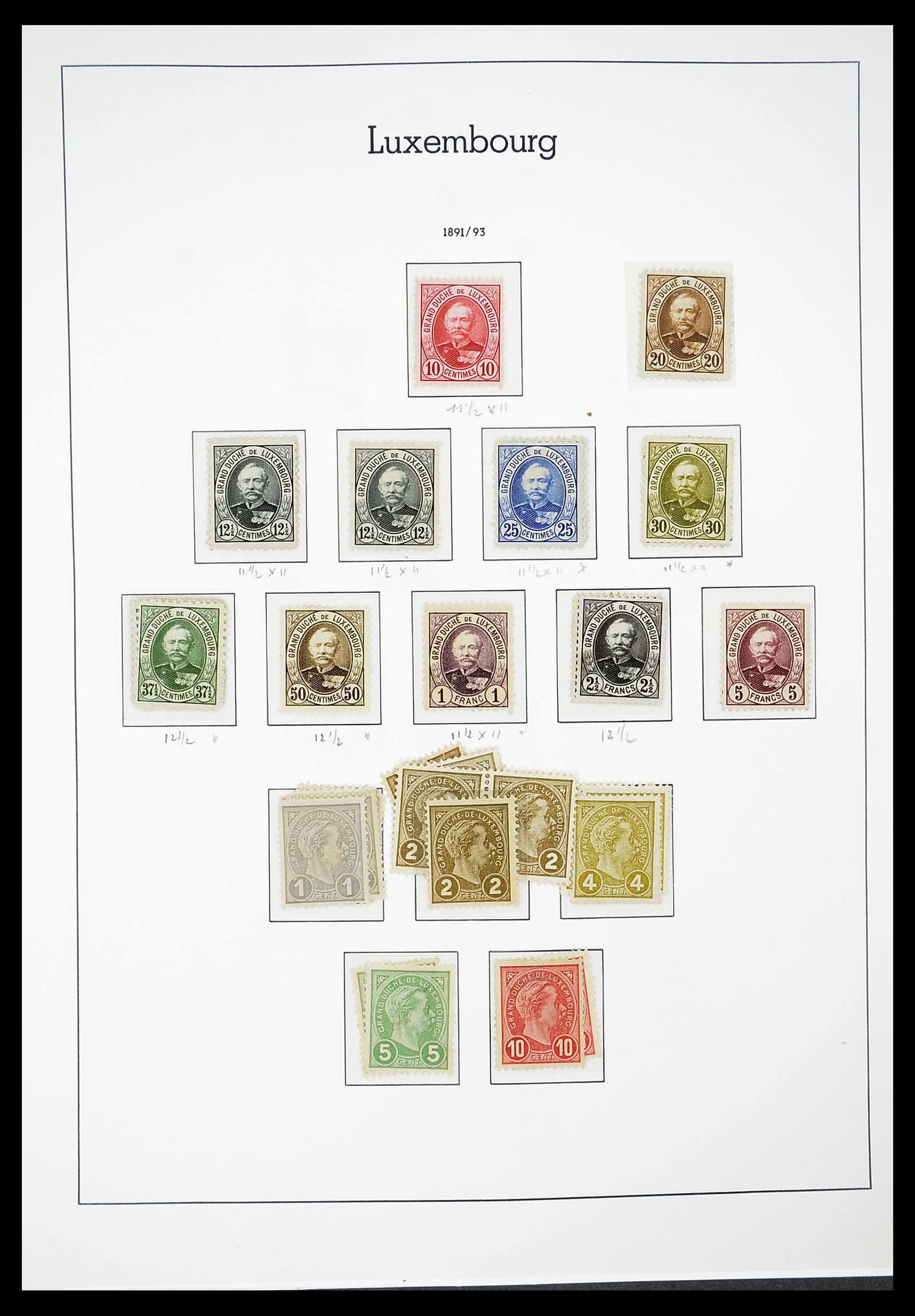 34651 007 - Postzegelverzameling 34651 Luxemburg 1852-1980.