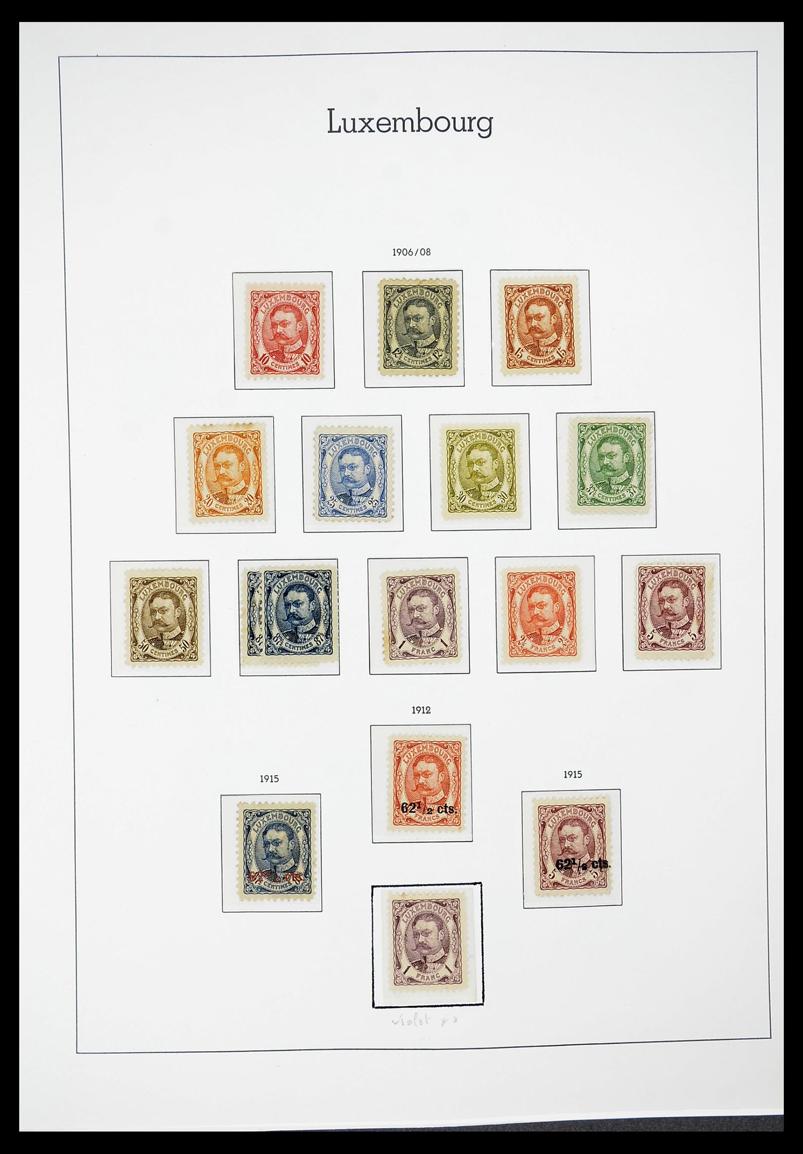 34651 008 - Postzegelverzameling 34651 Luxemburg 1852-1980.