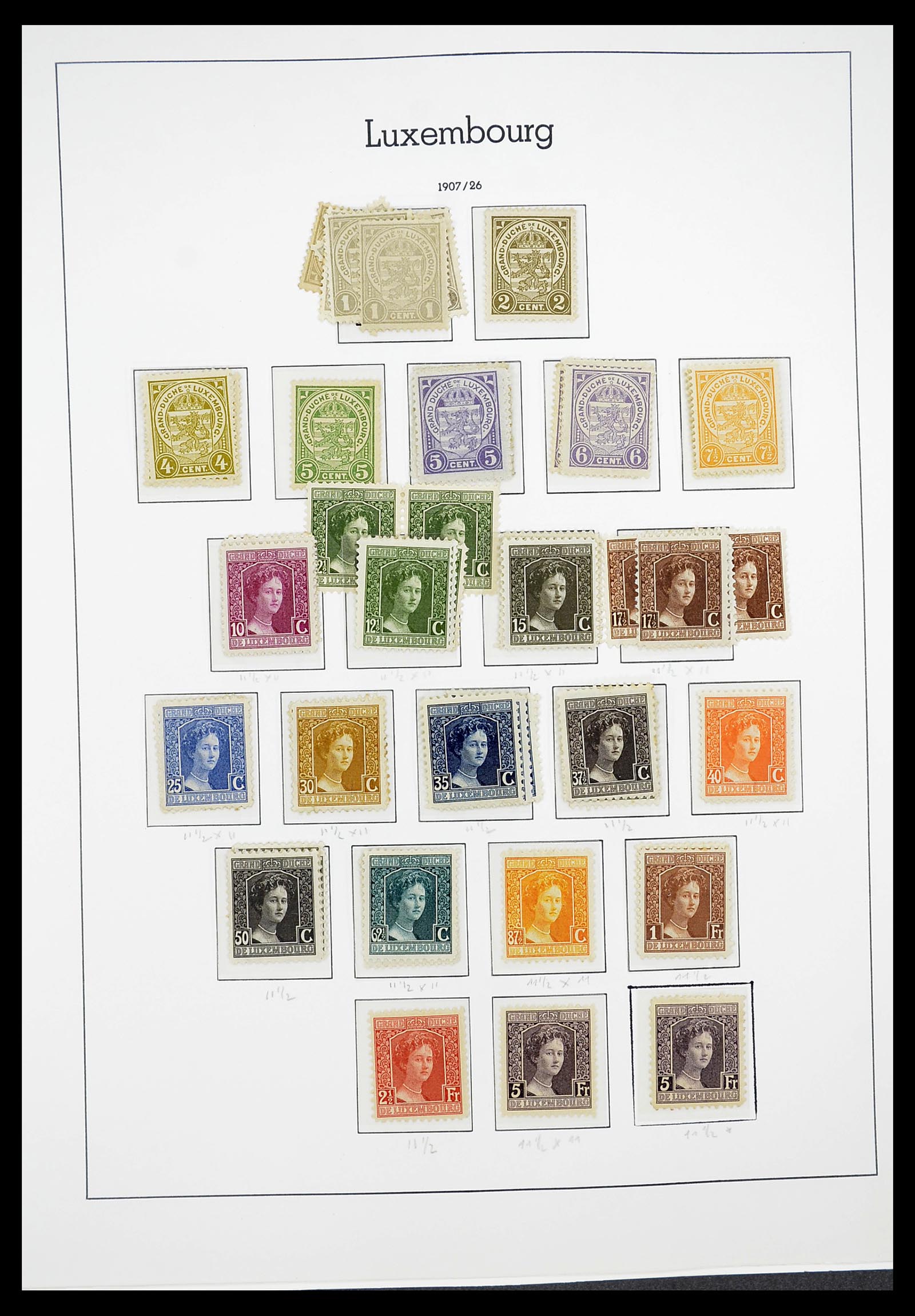 34651 009 - Postzegelverzameling 34651 Luxemburg 1852-1980.