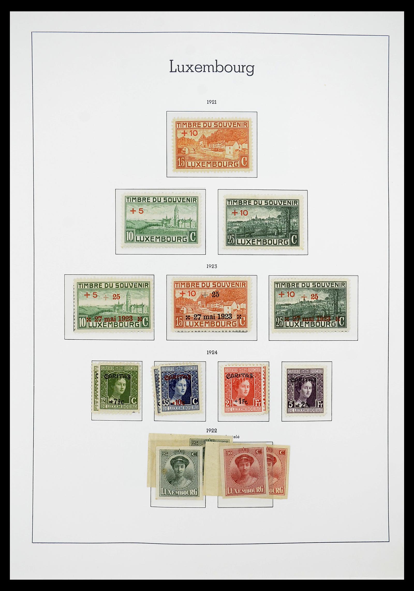 34651 013 - Postzegelverzameling 34651 Luxemburg 1852-1980.