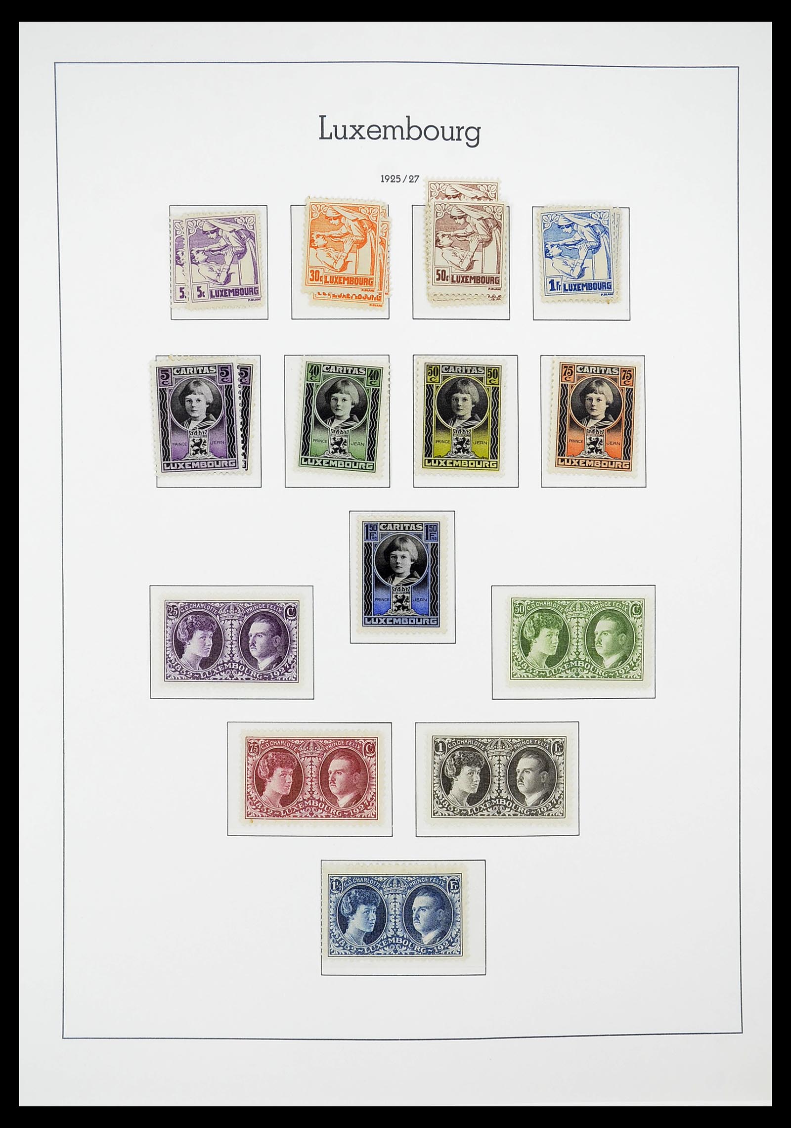 34651 014 - Postzegelverzameling 34651 Luxemburg 1852-1980.