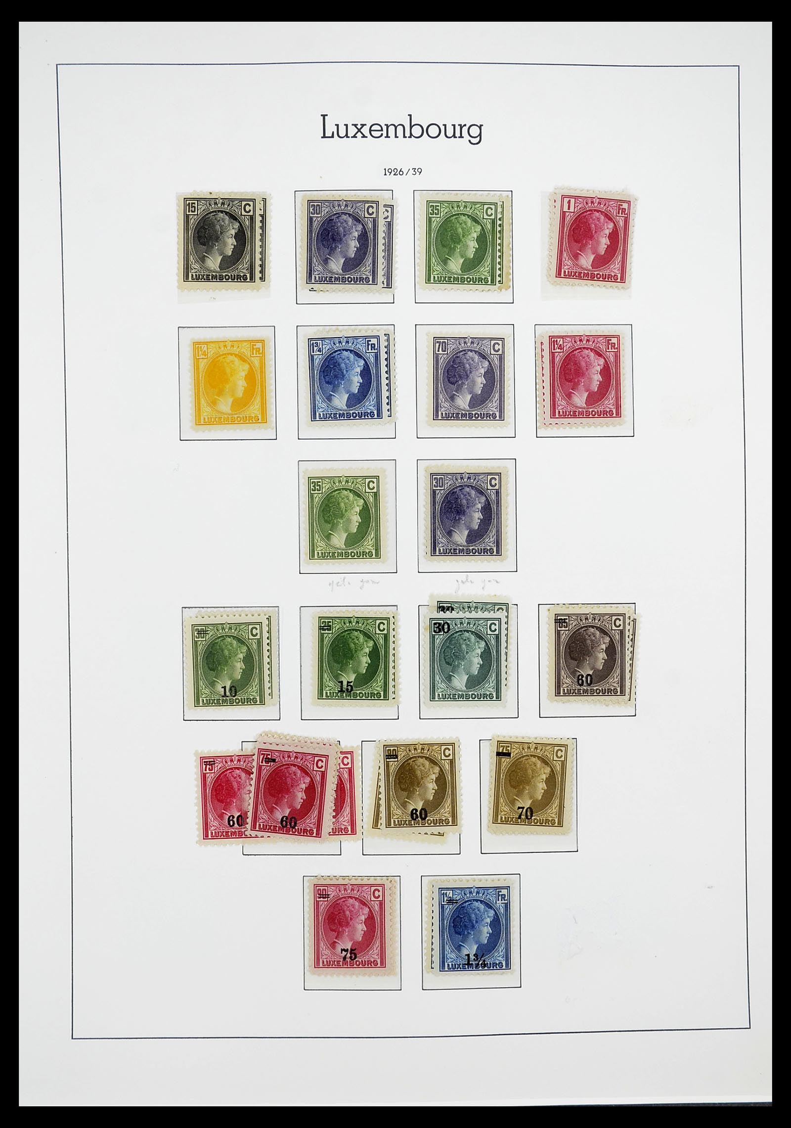 34651 015 - Postzegelverzameling 34651 Luxemburg 1852-1980.