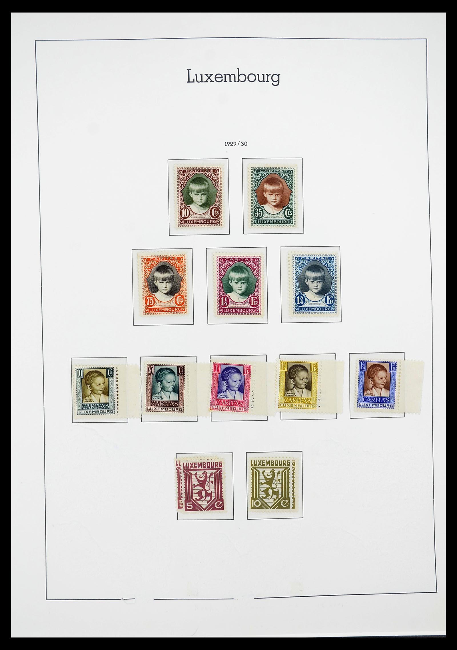 34651 018 - Postzegelverzameling 34651 Luxemburg 1852-1980.