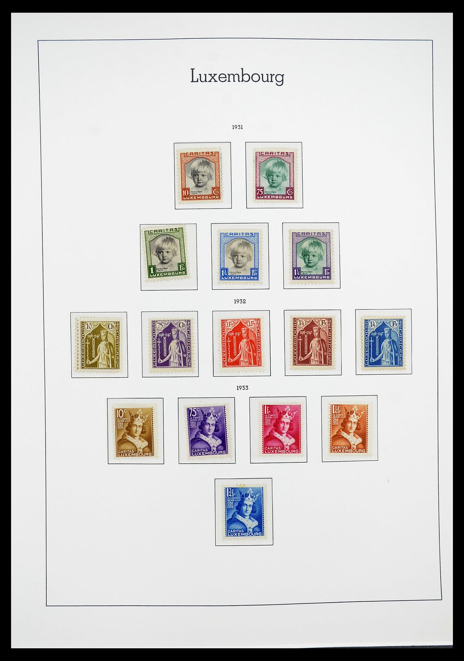 34651 019 - Postzegelverzameling 34651 Luxemburg 1852-1980.