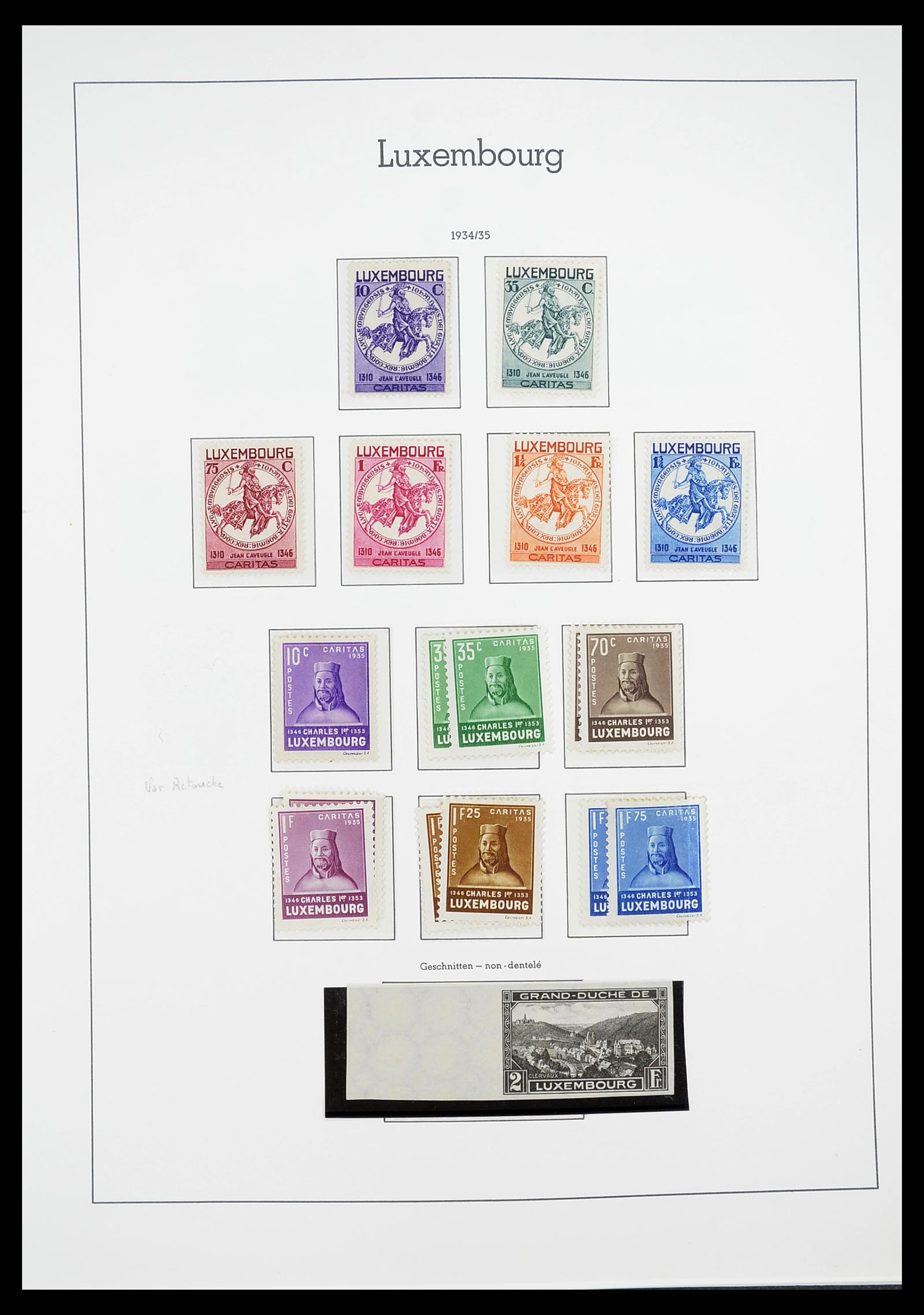 34651 021 - Postzegelverzameling 34651 Luxemburg 1852-1980.