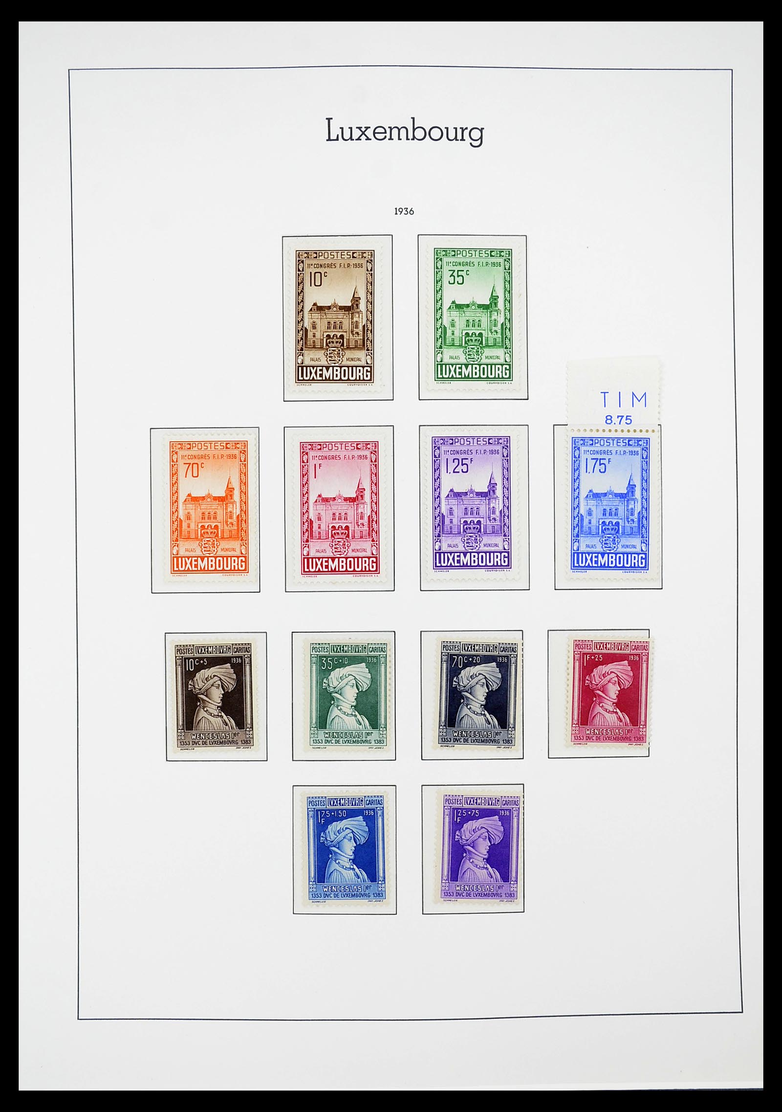 34651 023 - Postzegelverzameling 34651 Luxemburg 1852-1980.