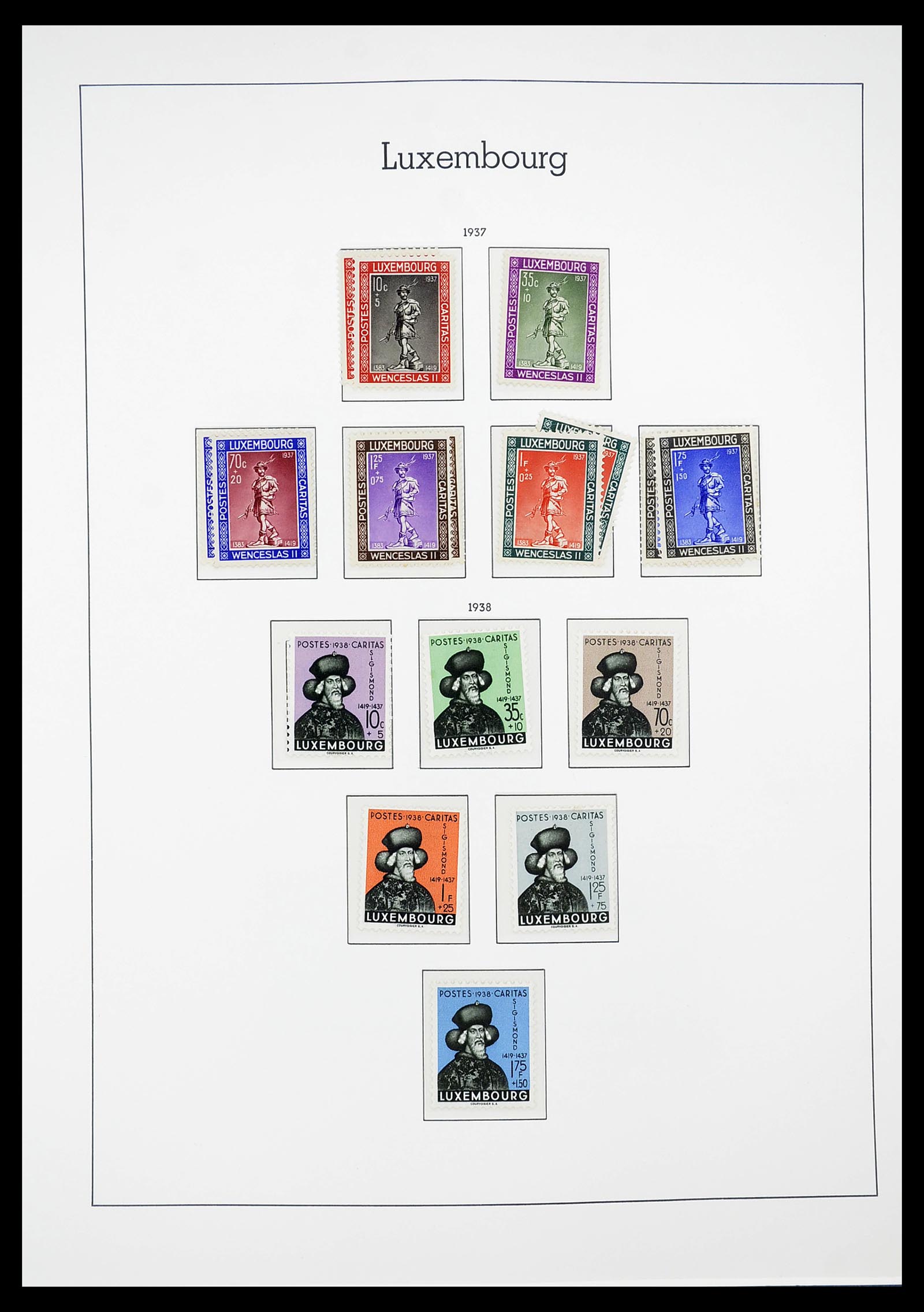 34651 025 - Postzegelverzameling 34651 Luxemburg 1852-1980.