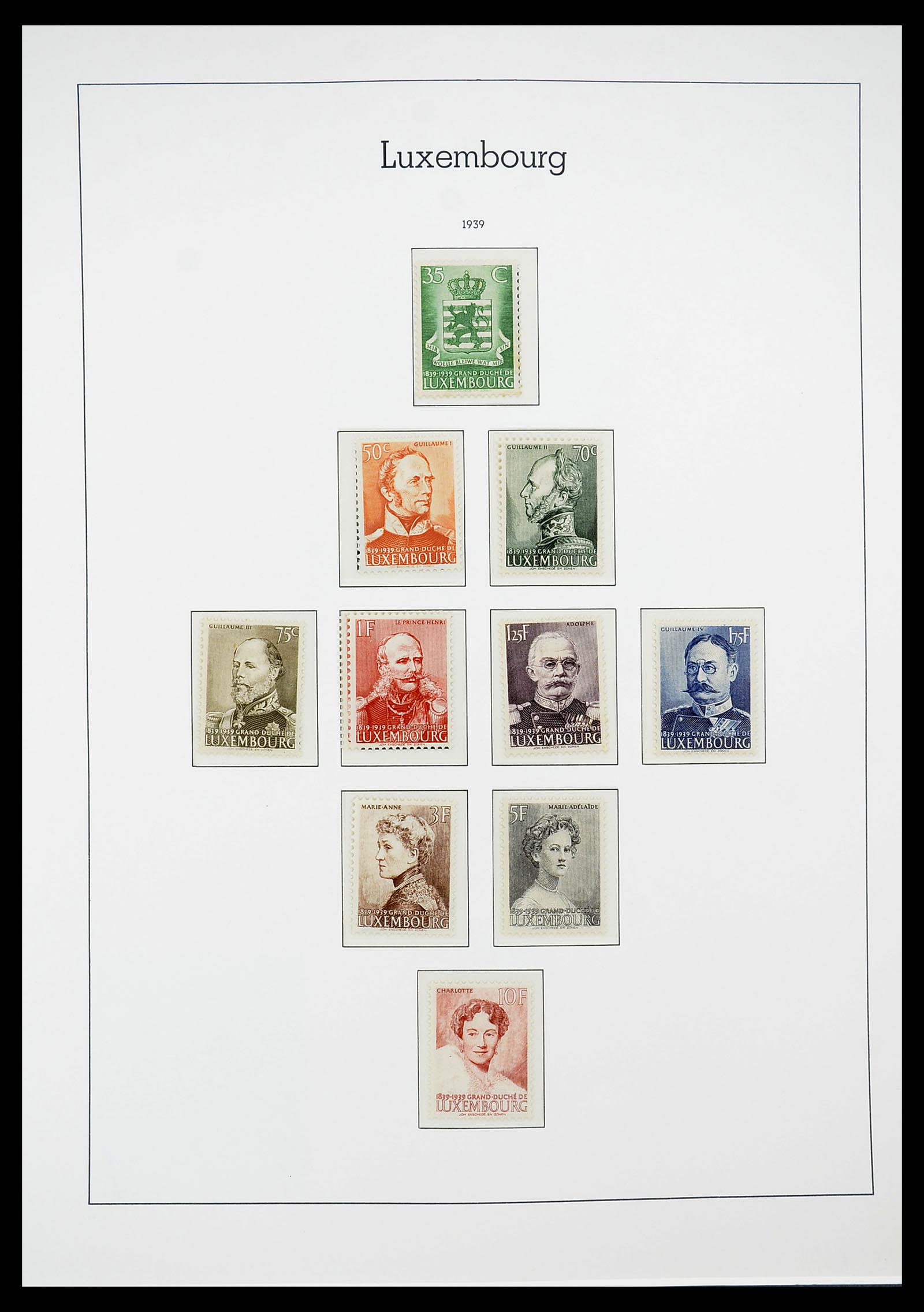 34651 027 - Postzegelverzameling 34651 Luxemburg 1852-1980.