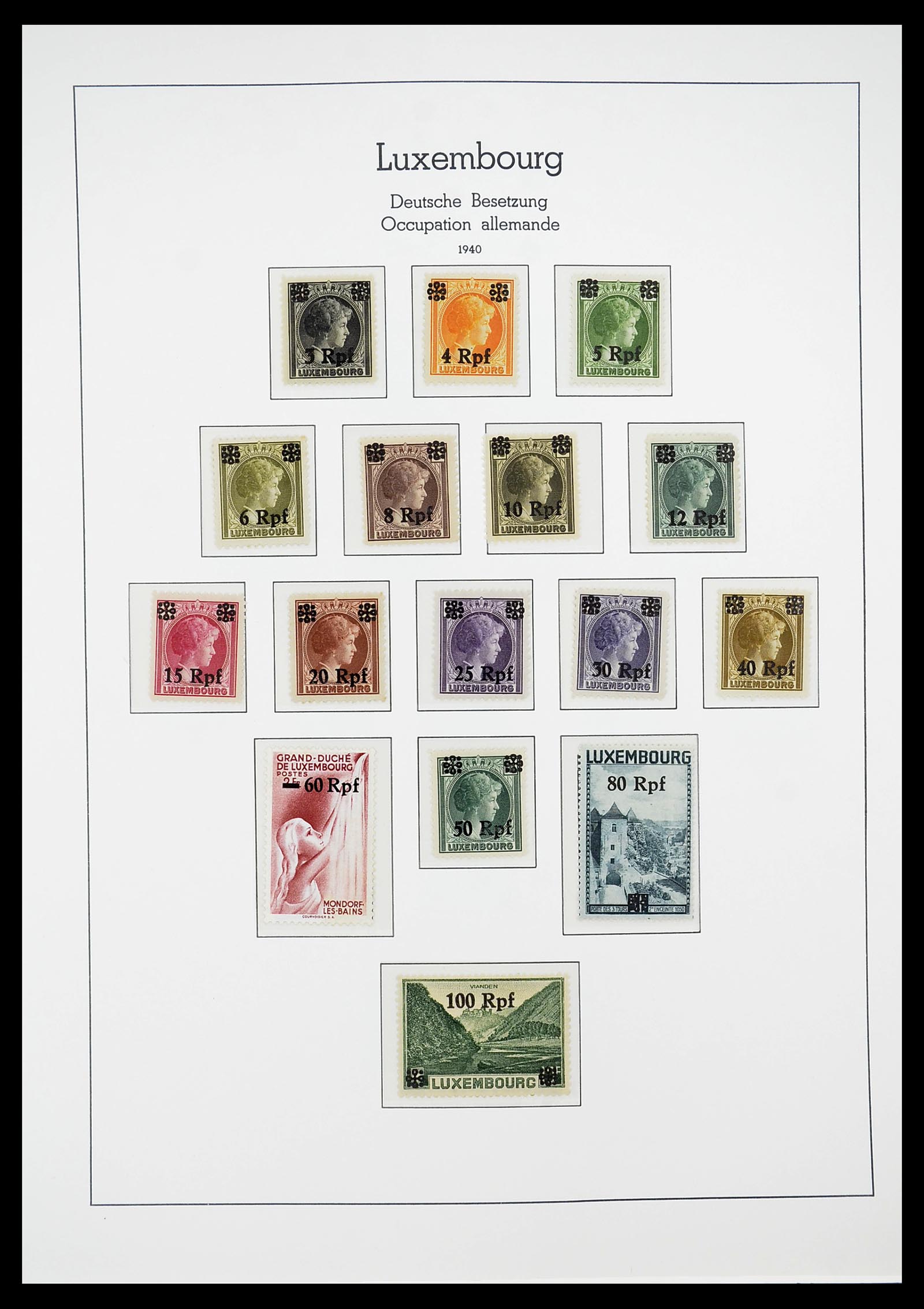34651 030 - Postzegelverzameling 34651 Luxemburg 1852-1980.