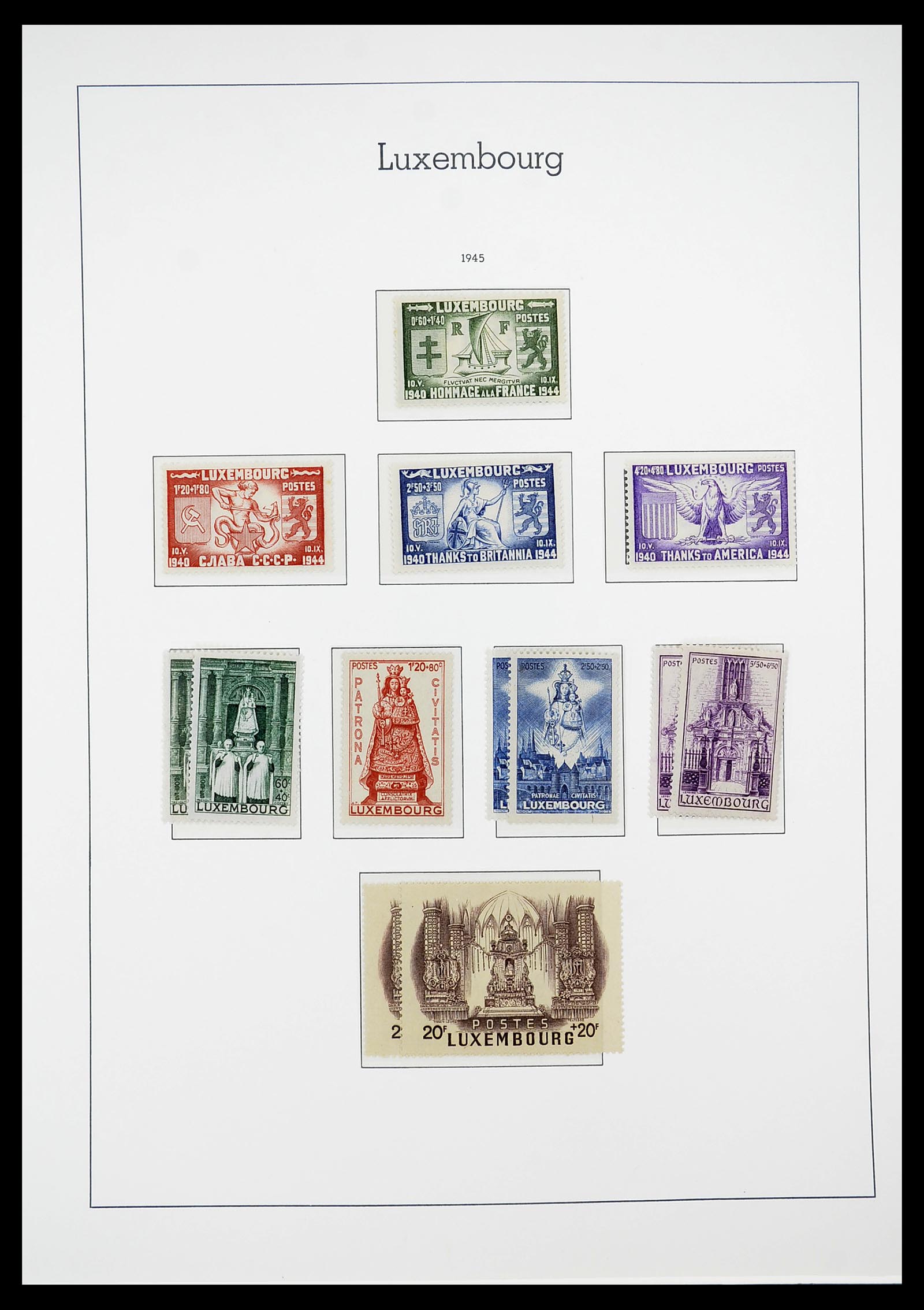 34651 033 - Postzegelverzameling 34651 Luxemburg 1852-1980.