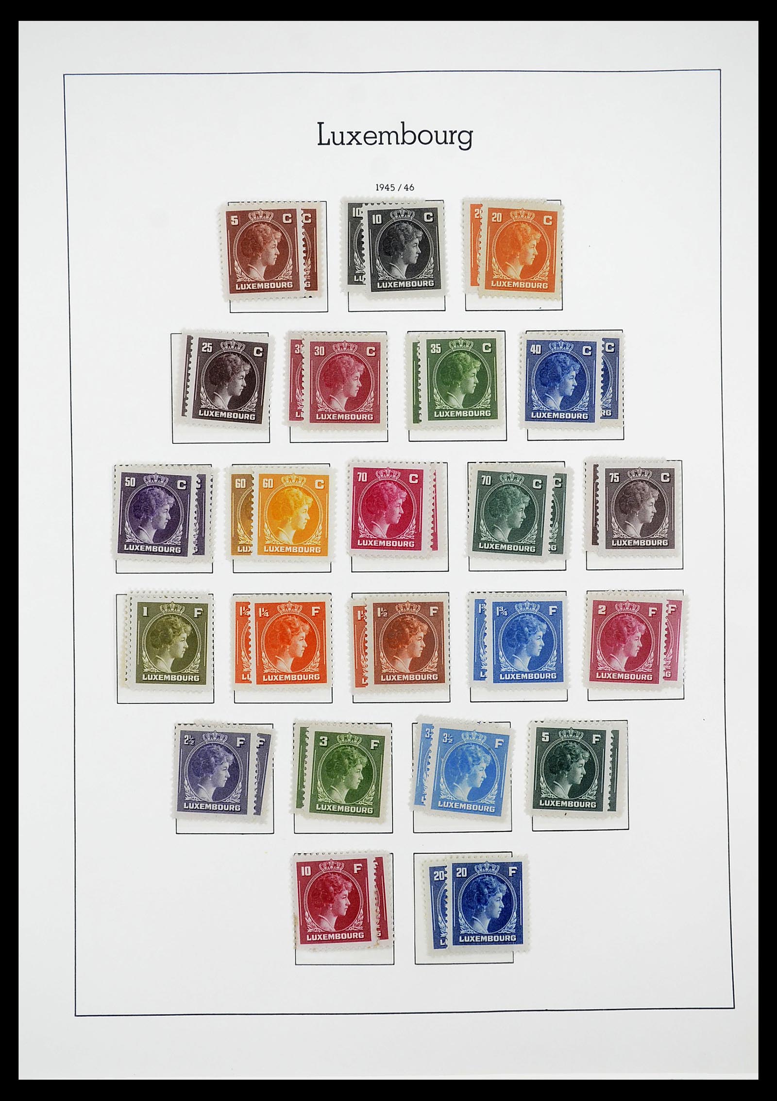 34651 035 - Postzegelverzameling 34651 Luxemburg 1852-1980.