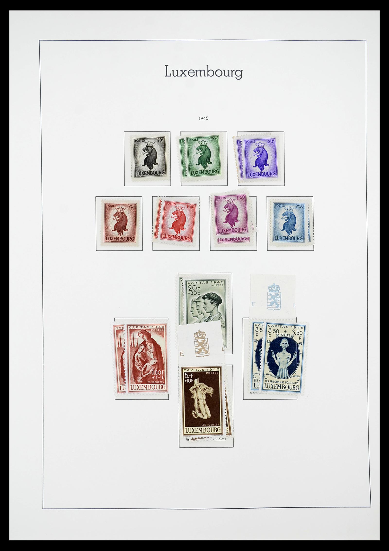 34651 038 - Postzegelverzameling 34651 Luxemburg 1852-1980.