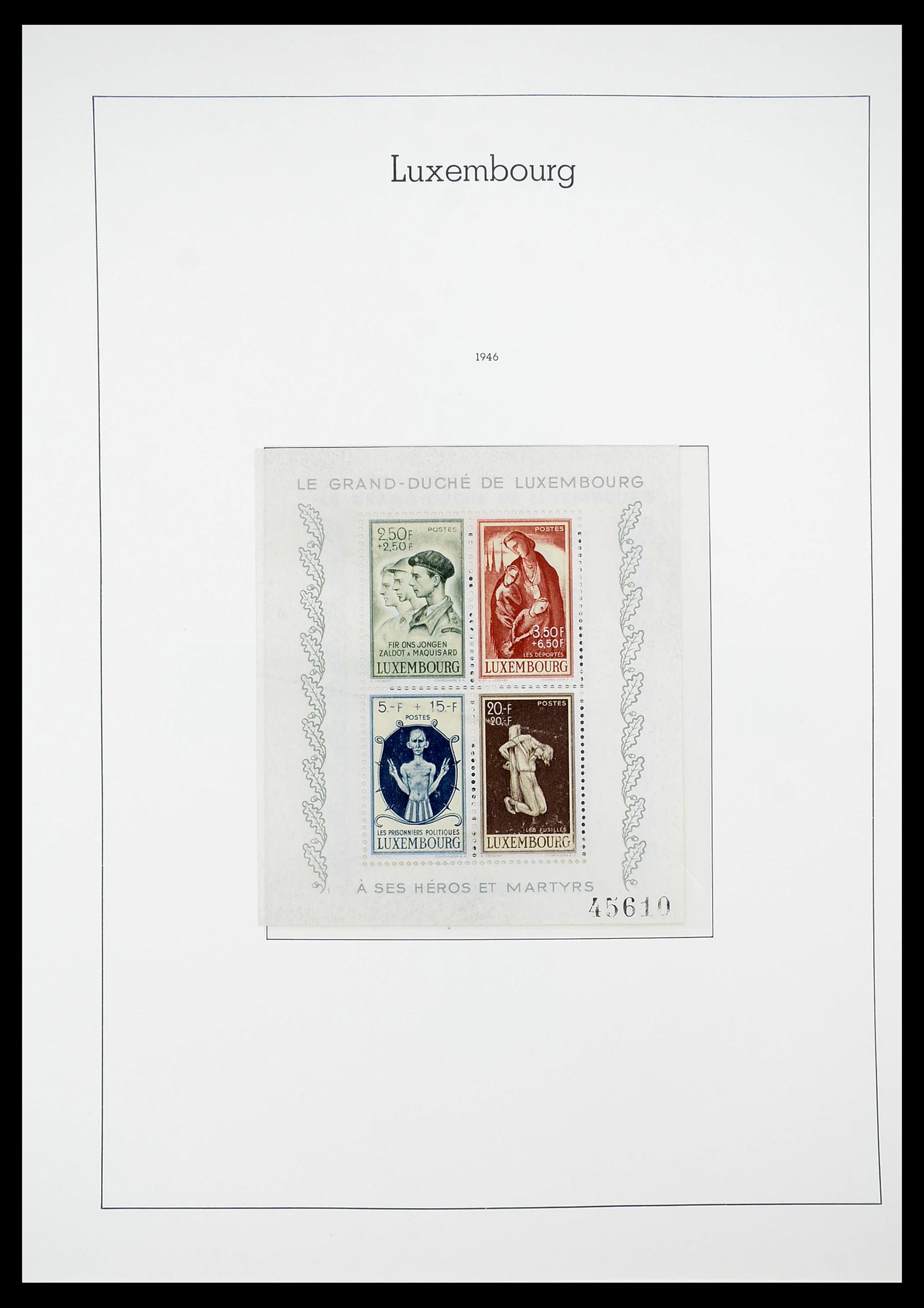 34651 039 - Postzegelverzameling 34651 Luxemburg 1852-1980.