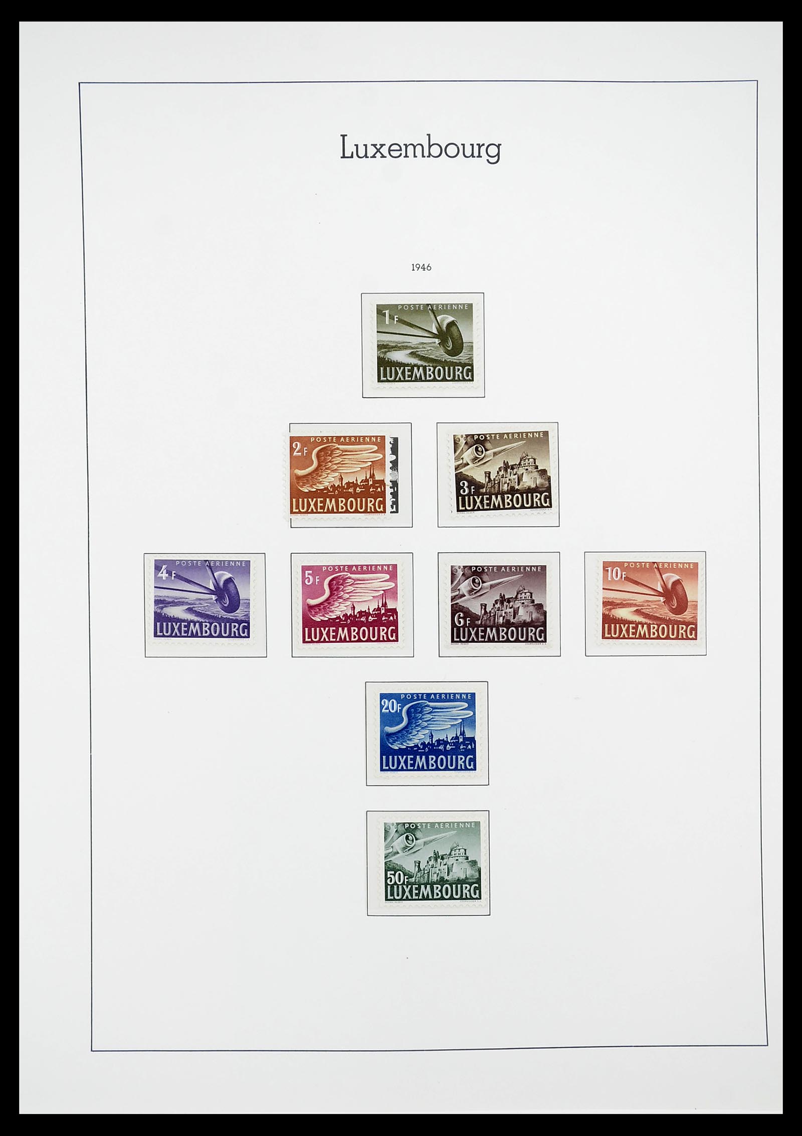 34651 040 - Stamp Collection 34651 Luxembourg 1852-1980.