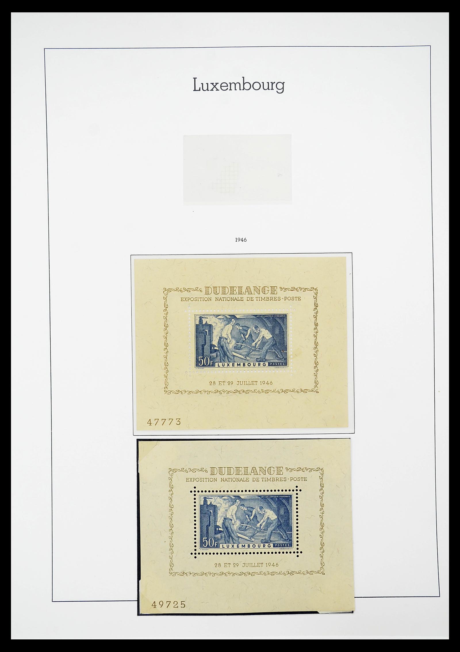 34651 041 - Postzegelverzameling 34651 Luxemburg 1852-1980.