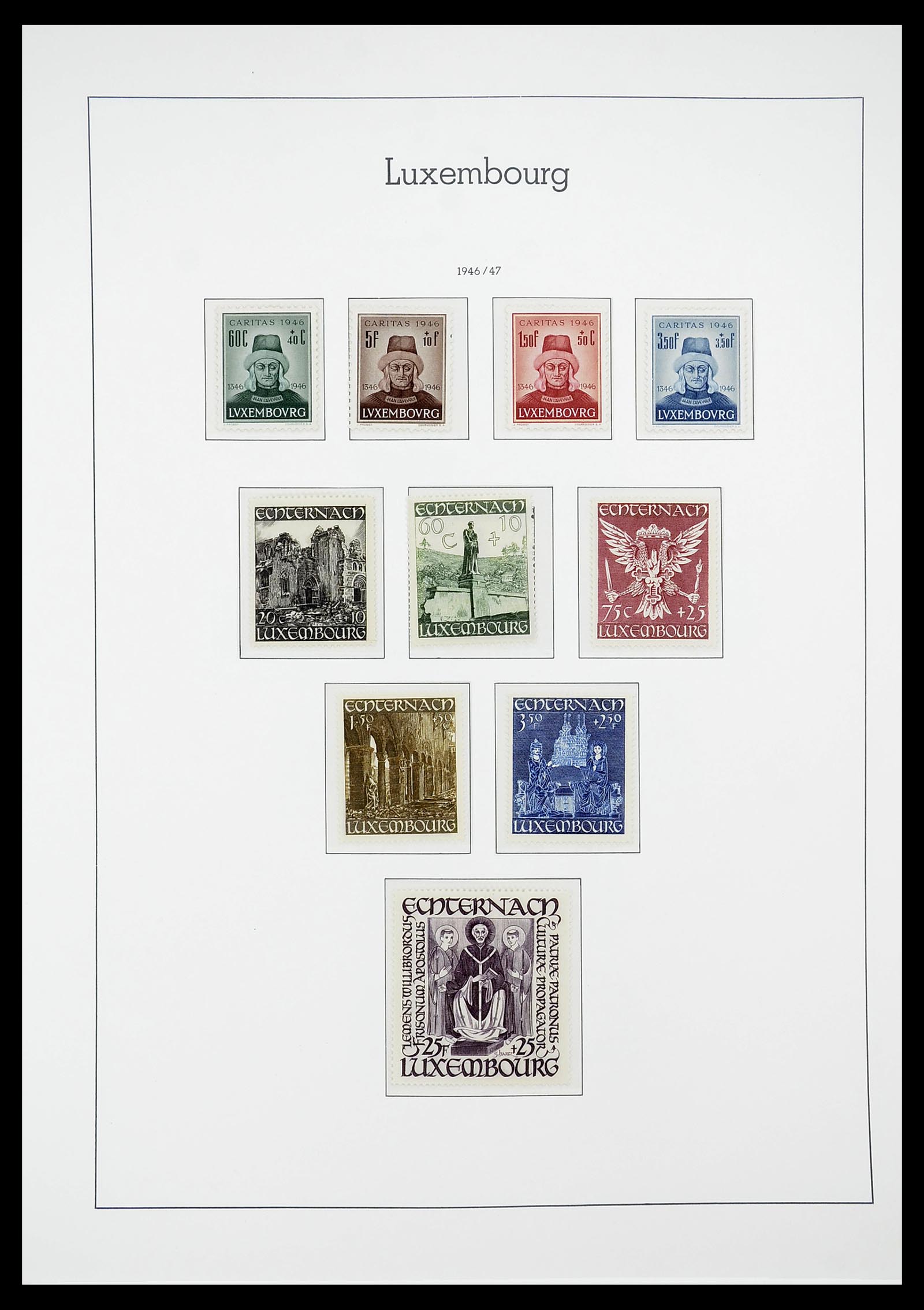 34651 043 - Postzegelverzameling 34651 Luxemburg 1852-1980.