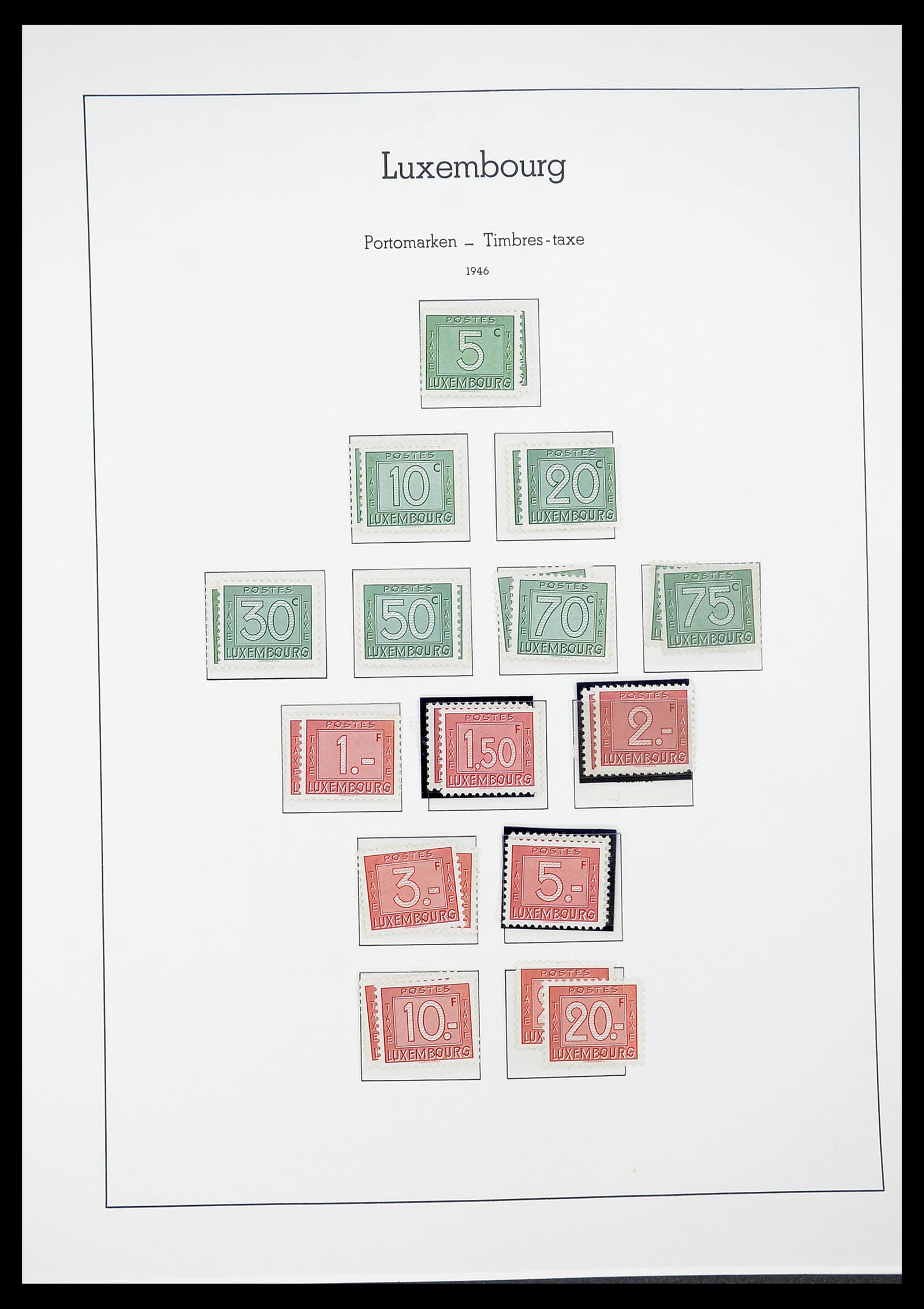 34651 044 - Stamp Collection 34651 Luxembourg 1852-1980.