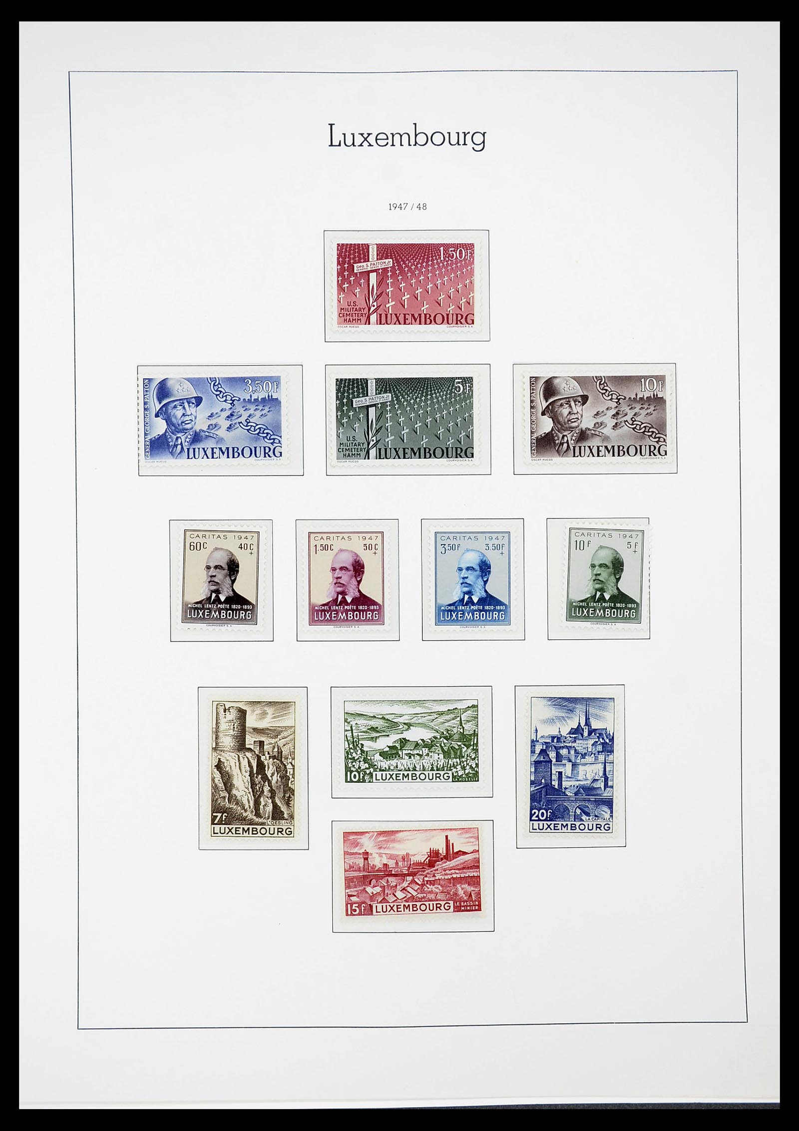 34651 045 - Postzegelverzameling 34651 Luxemburg 1852-1980.