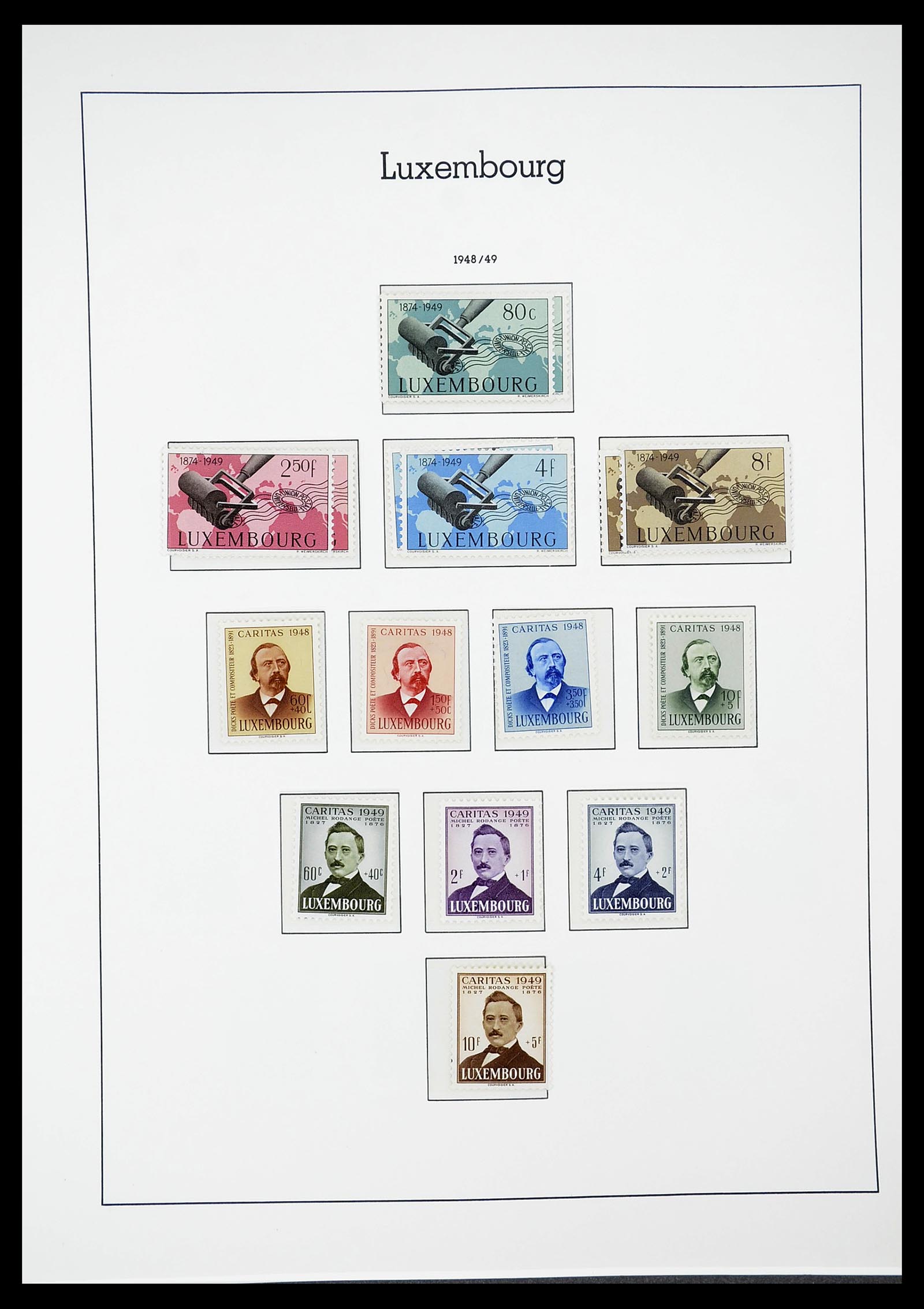 34651 046 - Postzegelverzameling 34651 Luxemburg 1852-1980.
