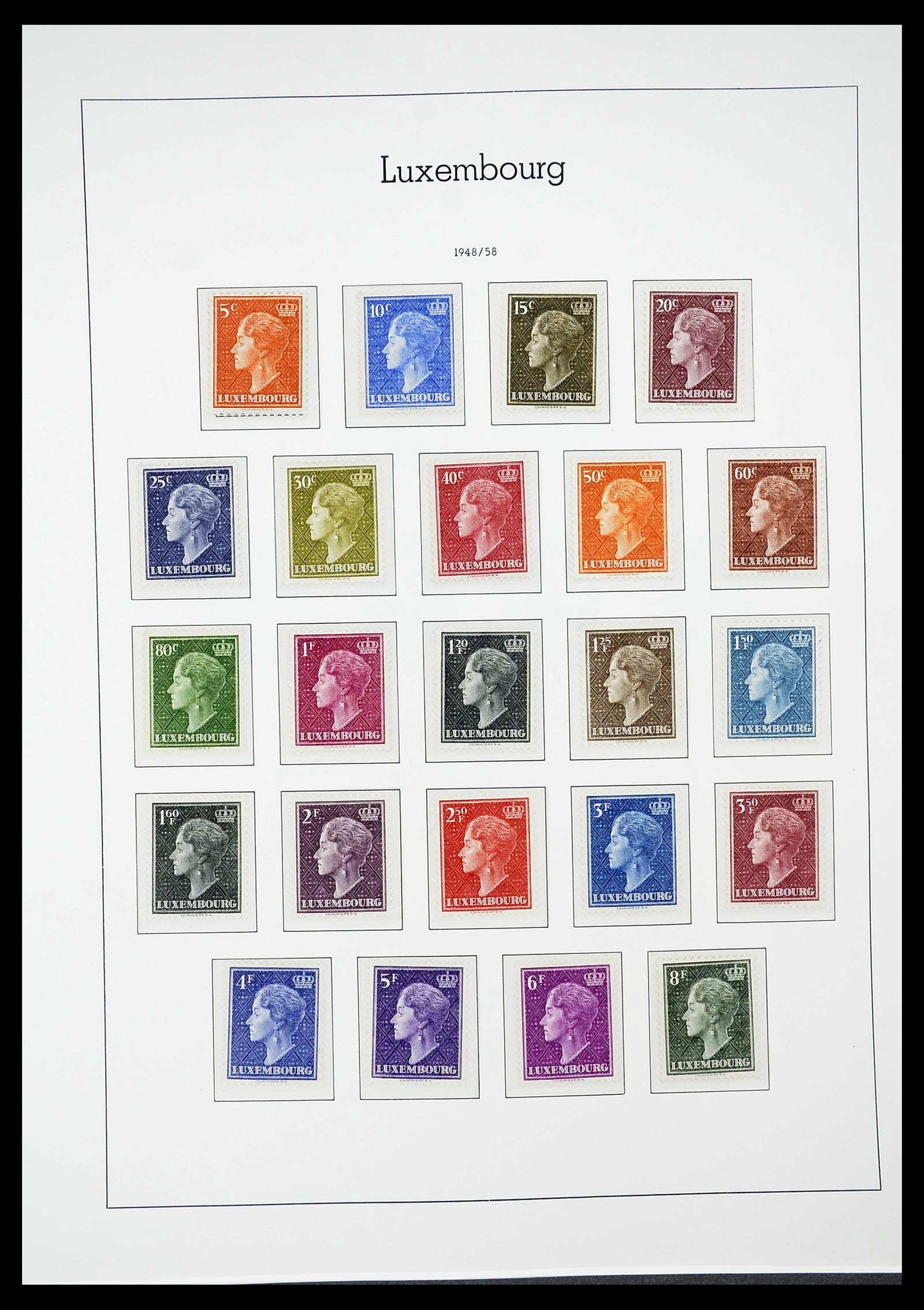 34651 047 - Postzegelverzameling 34651 Luxemburg 1852-1980.