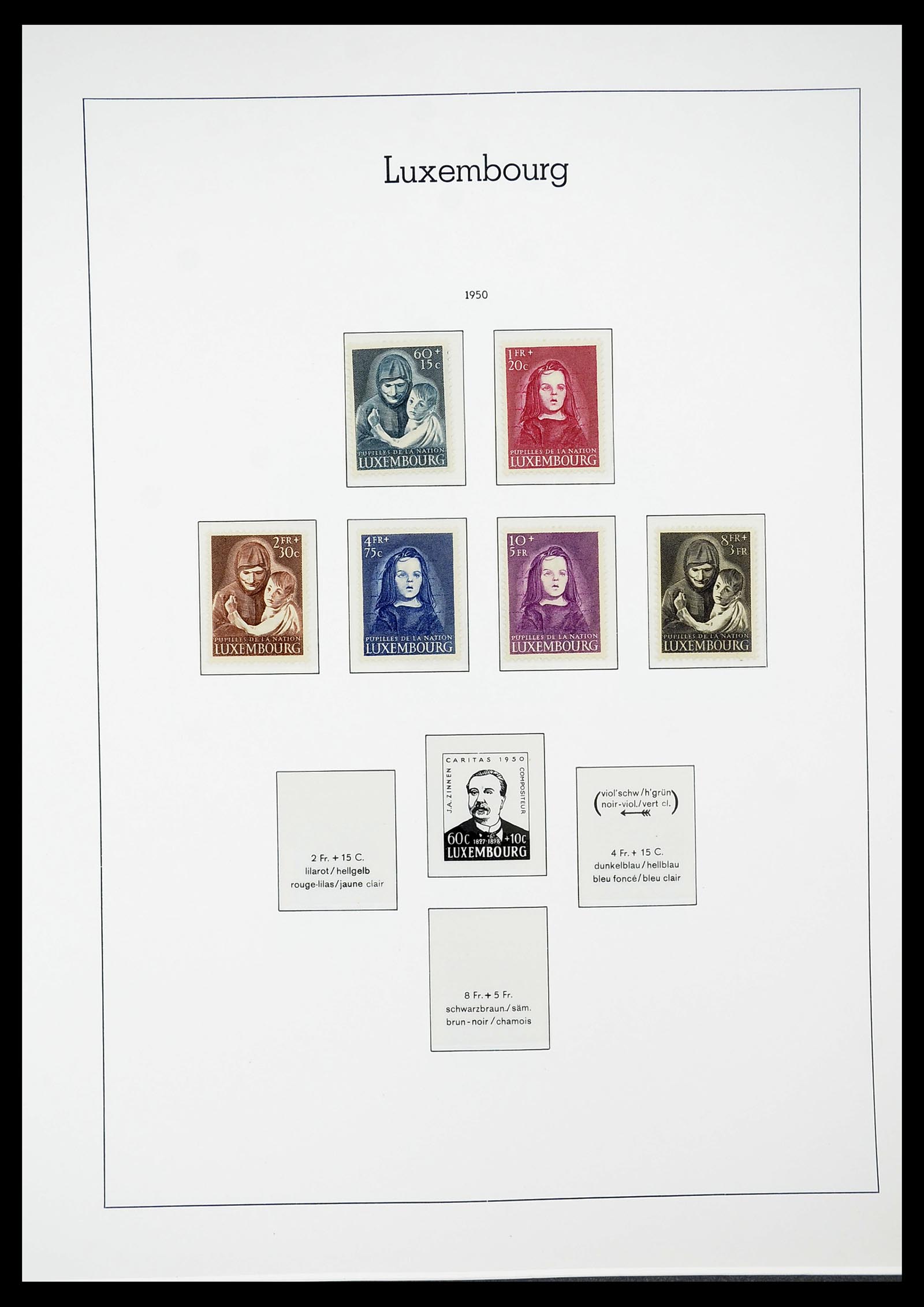 34651 048 - Postzegelverzameling 34651 Luxemburg 1852-1980.