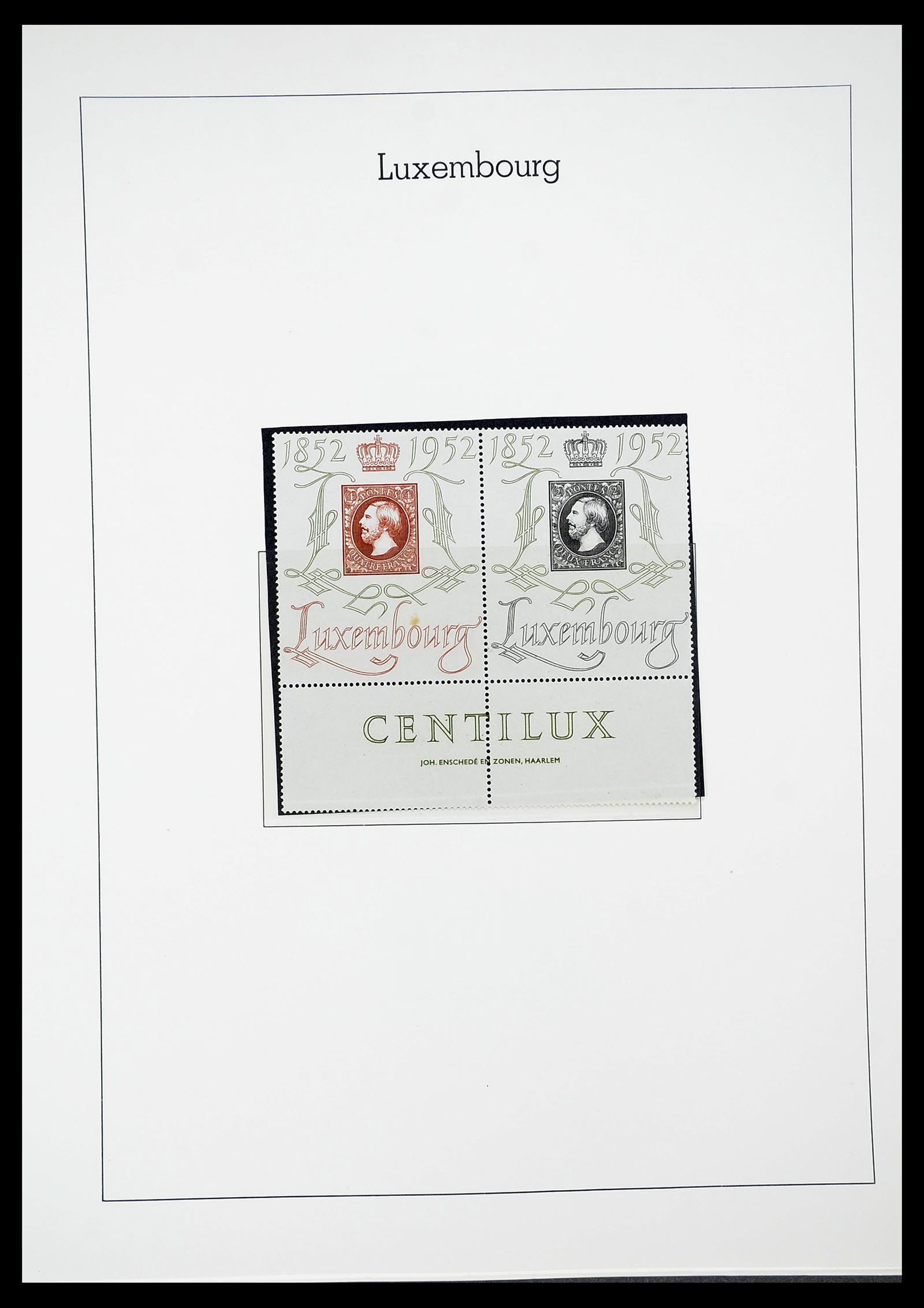 34651 050 - Postzegelverzameling 34651 Luxemburg 1852-1980.