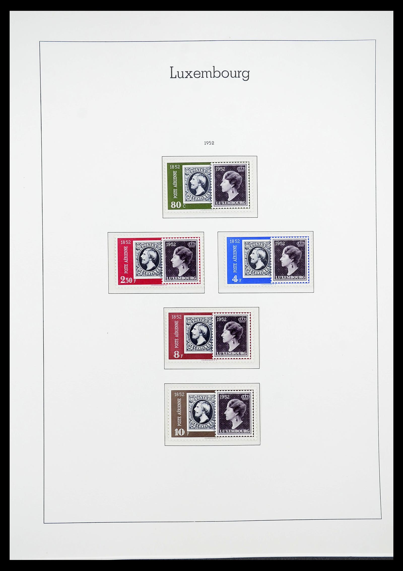 34651 051 - Postzegelverzameling 34651 Luxemburg 1852-1980.